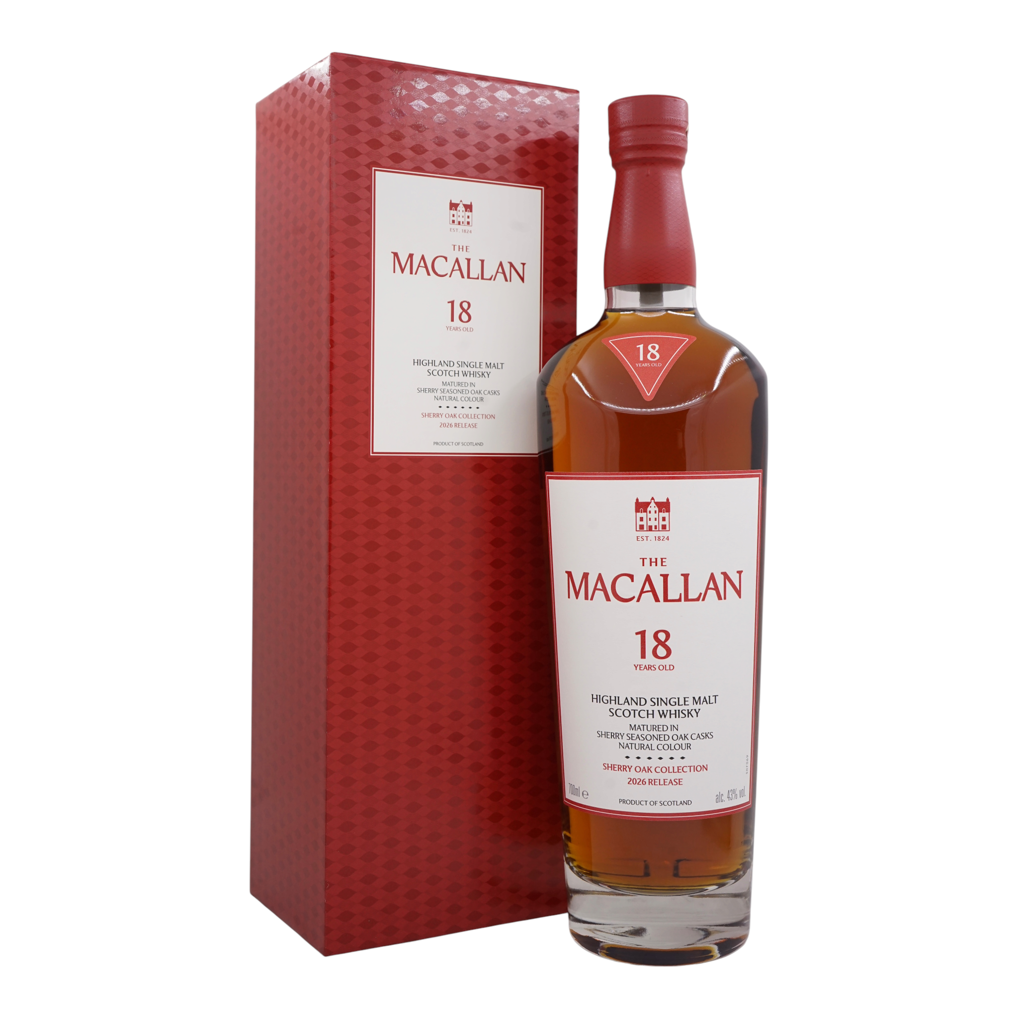 Macallan 18 Years Old Sherry Oak Collection 2026 Release 43%