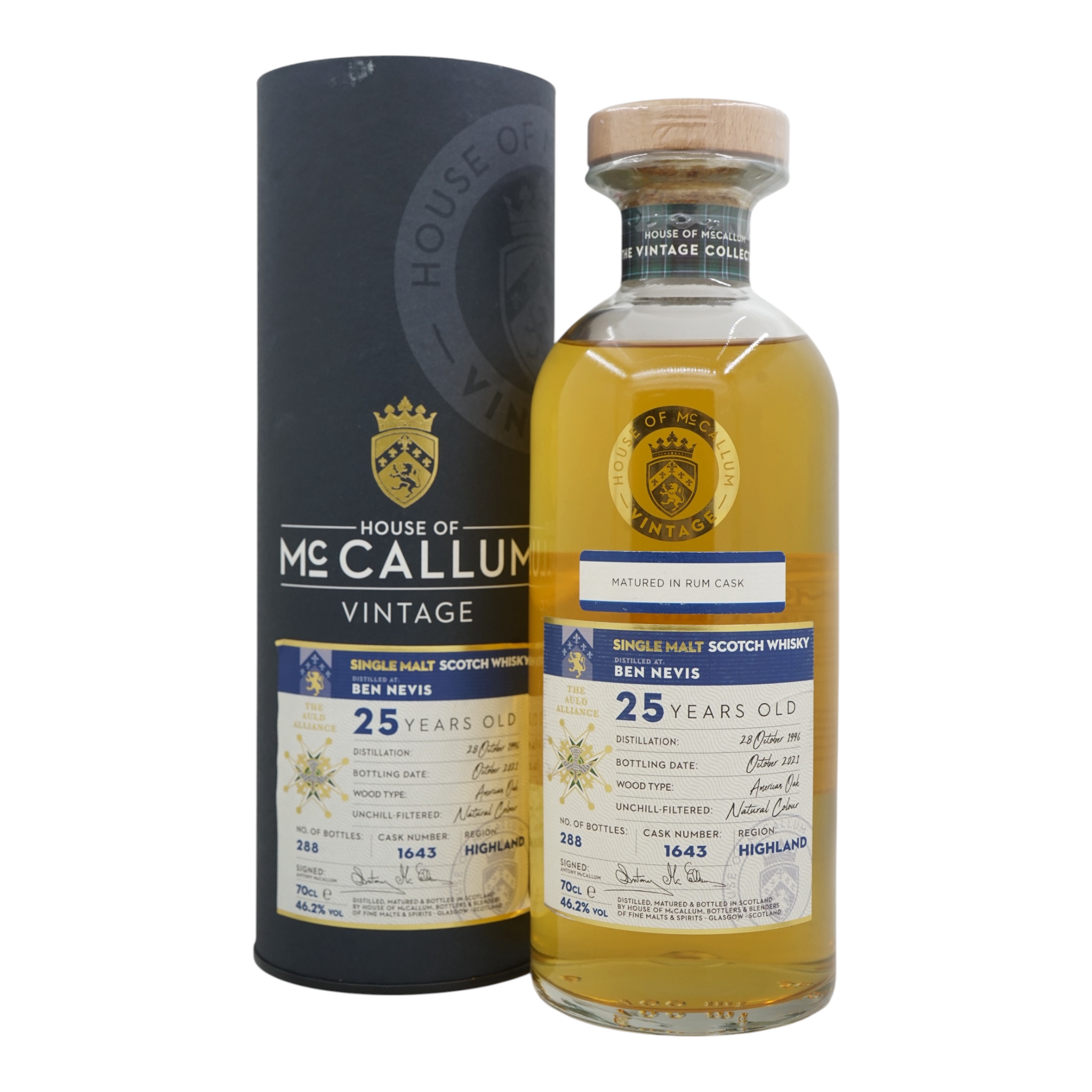 Ben Nevis 1996/2021 25 Year Old The Vintage Collection House of McCallum #1643