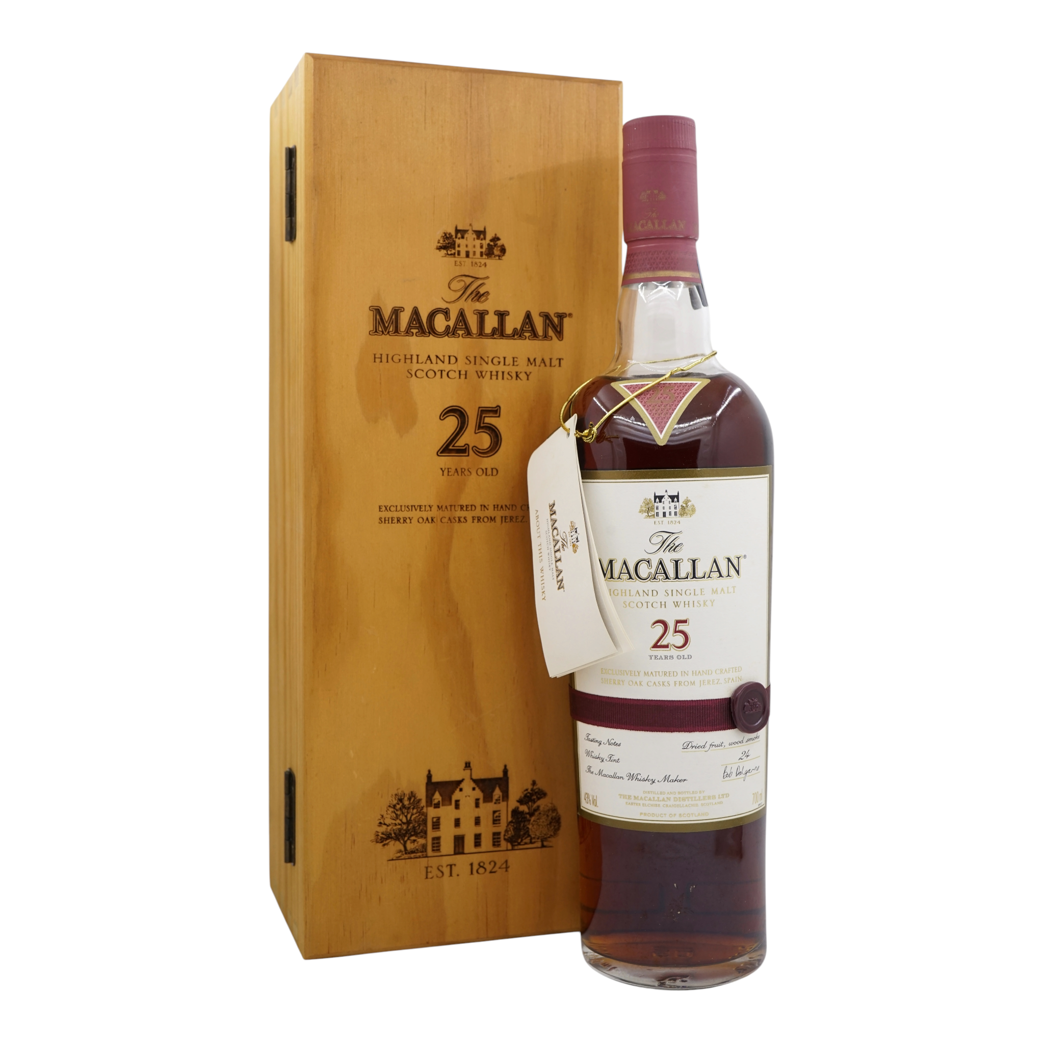 Macallan 25 Year Old Sherry Oak 700ml - Old Bottling