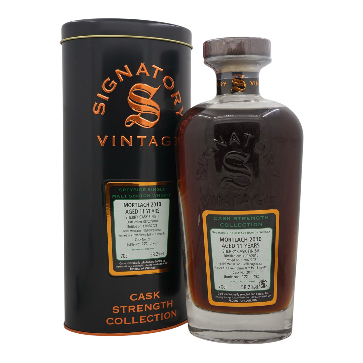 Mortlach 2010/2021 11 Year Old Cask Strength Collection Signatory Vintage #20