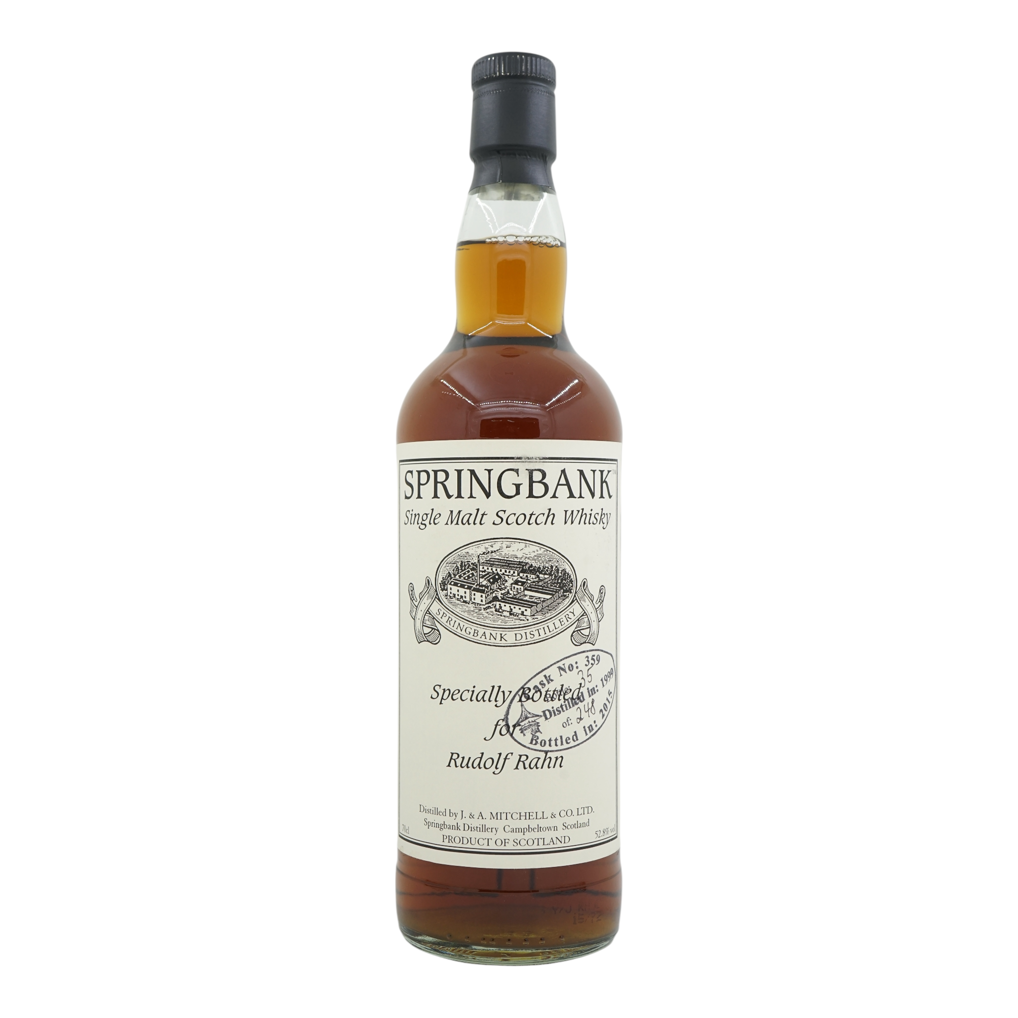 Springbank 1999/2015 Private Bottling Specially Bottled for Rudolf Rahn #359