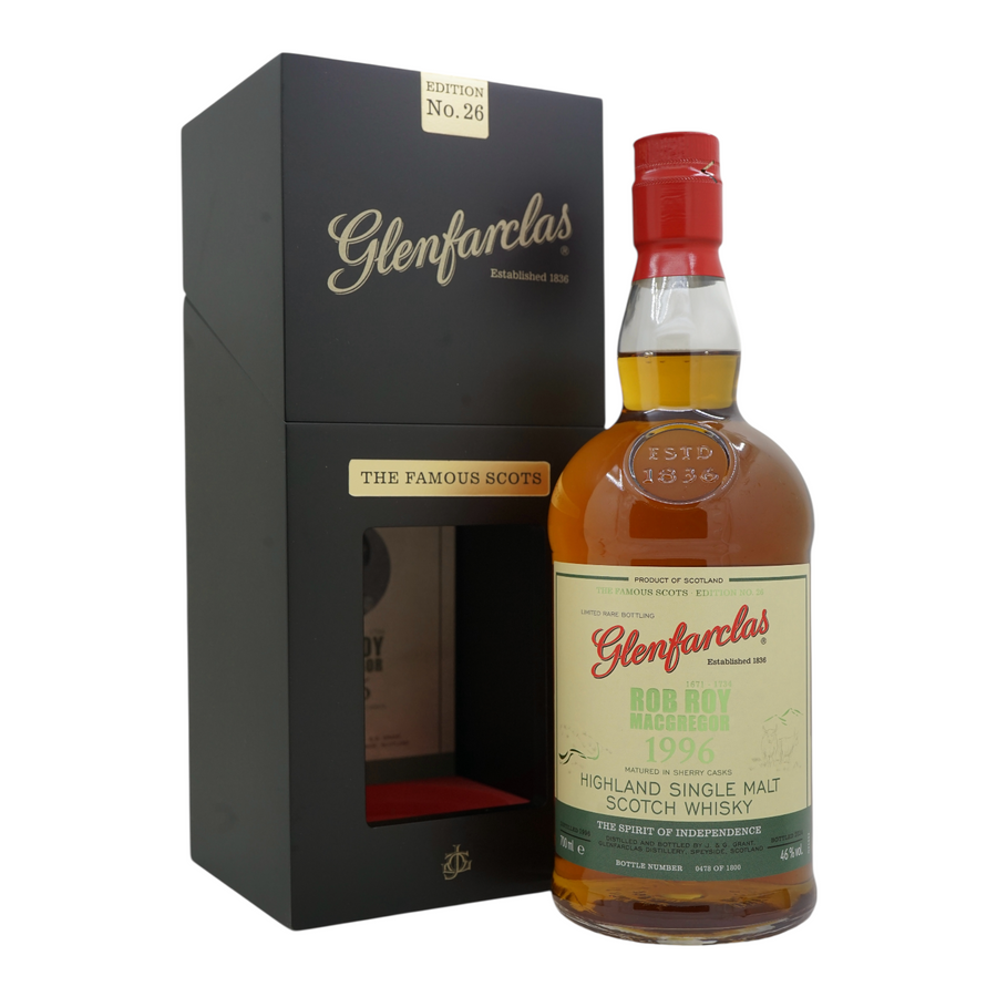 Glenfarclas 1996/2024 28 Year Old Rob Roy MacGregor The Famous Scots Edition No. 26