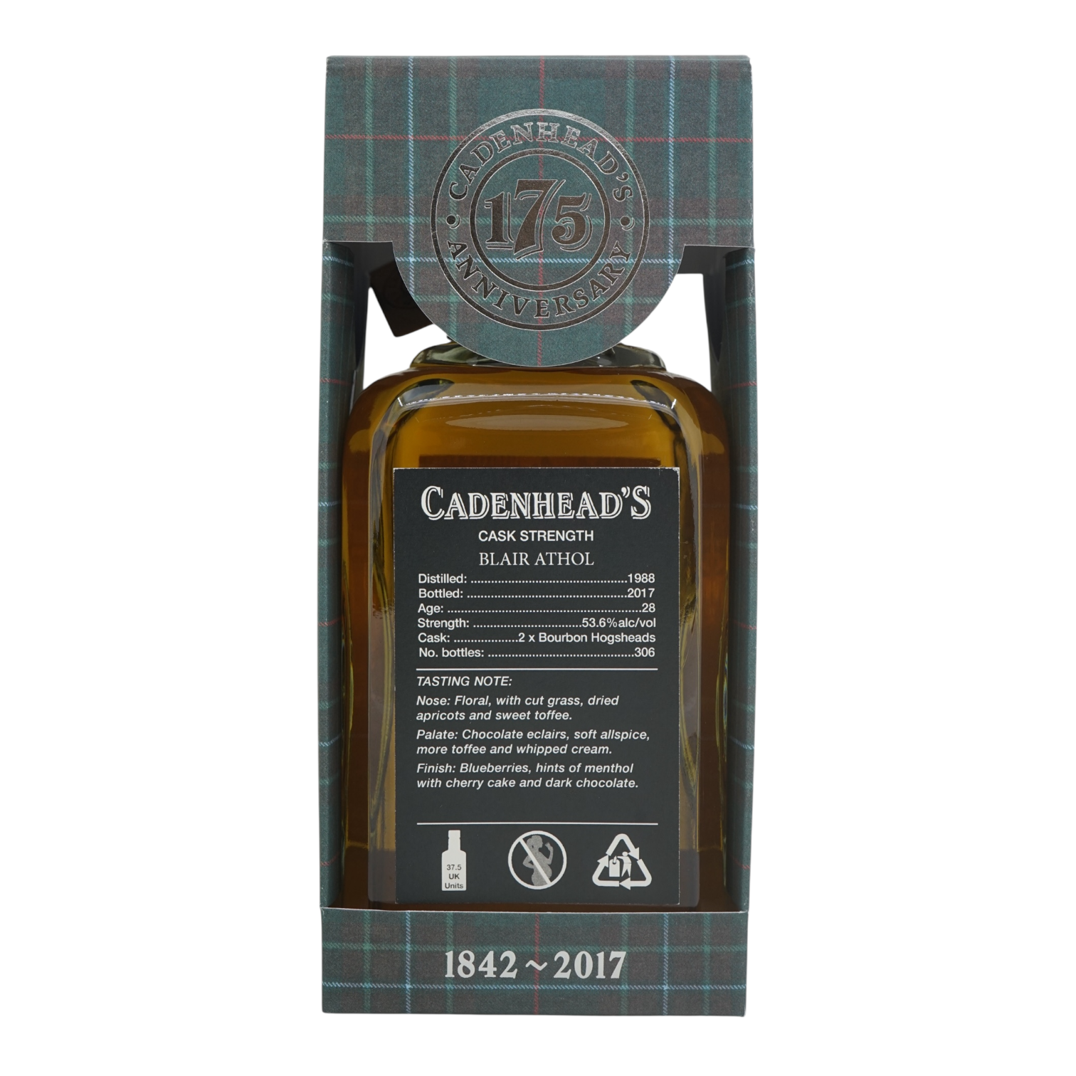 Blair Athol 1988/2017 28 Year Old Small Batch Cadenhead's 53.6%