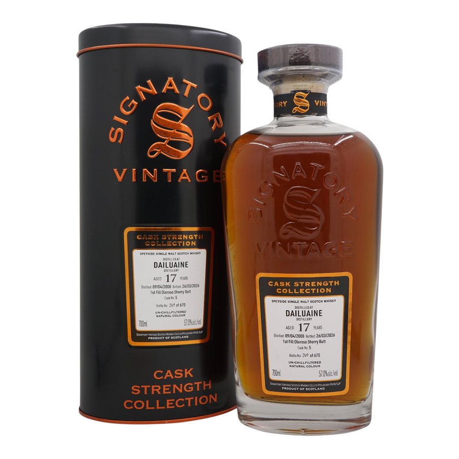 Dailuaine 2008/2026 17 Year Old Cask Strength Collection Signatory Vintage #5