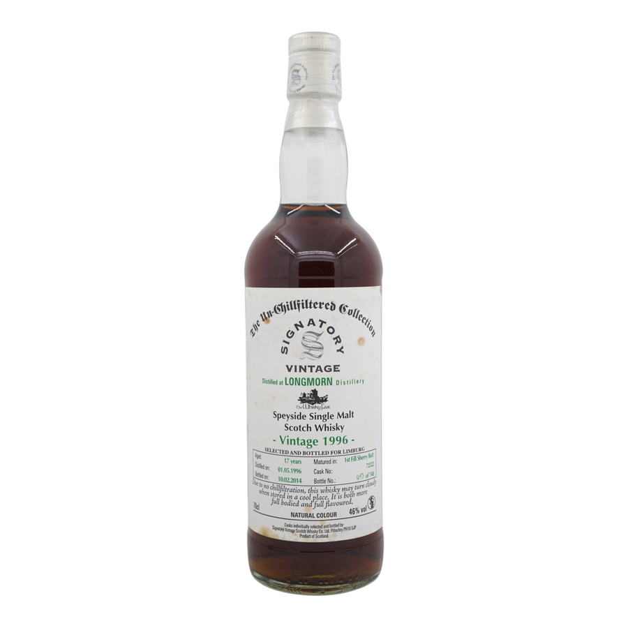 Longmorn 1996/2014 17 Year Old Un-Chillfiltered Collection Signatory Vintage #72322