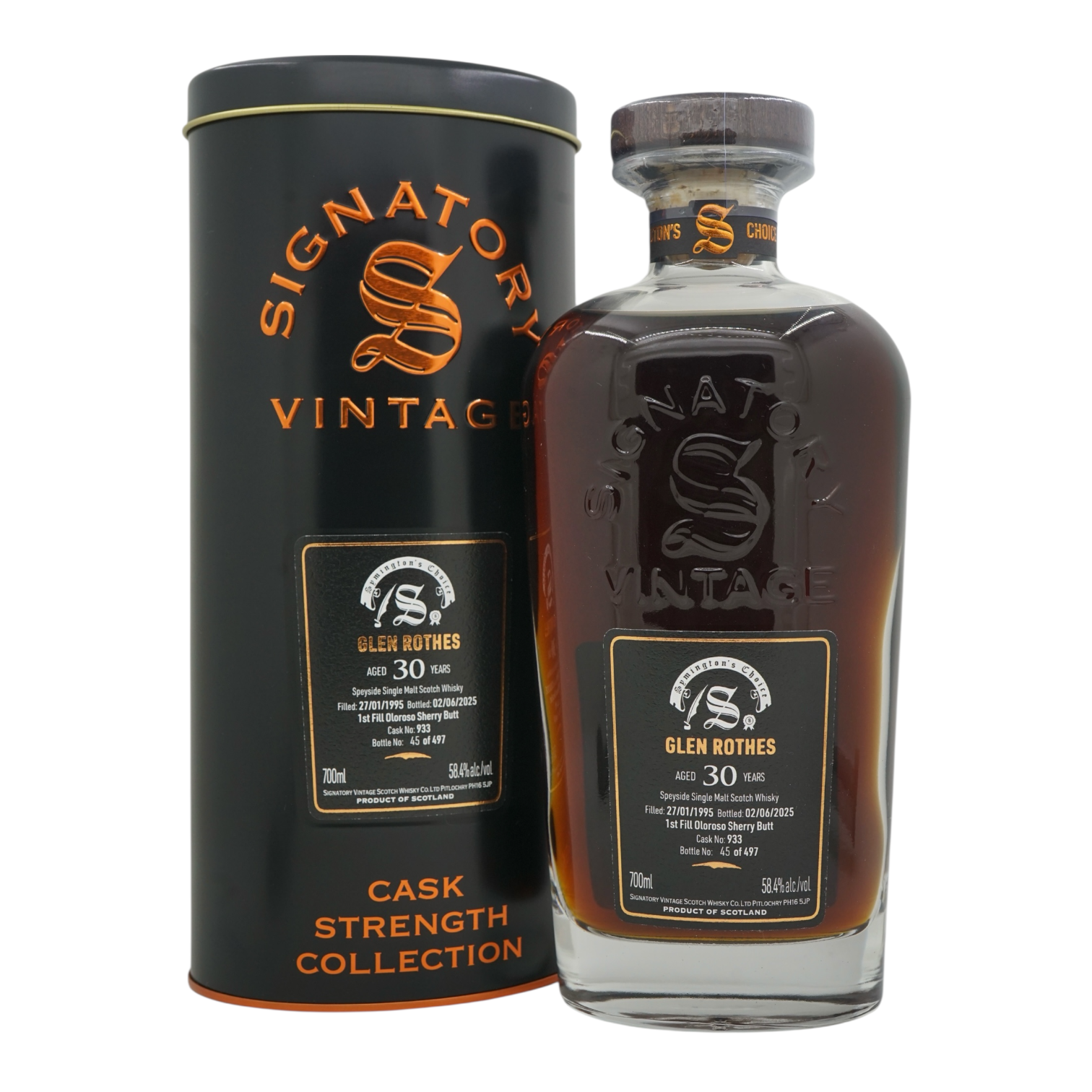 Glenrothes 1995/2025 30 Year Old Symington’s Choice Signatory Vintage #933