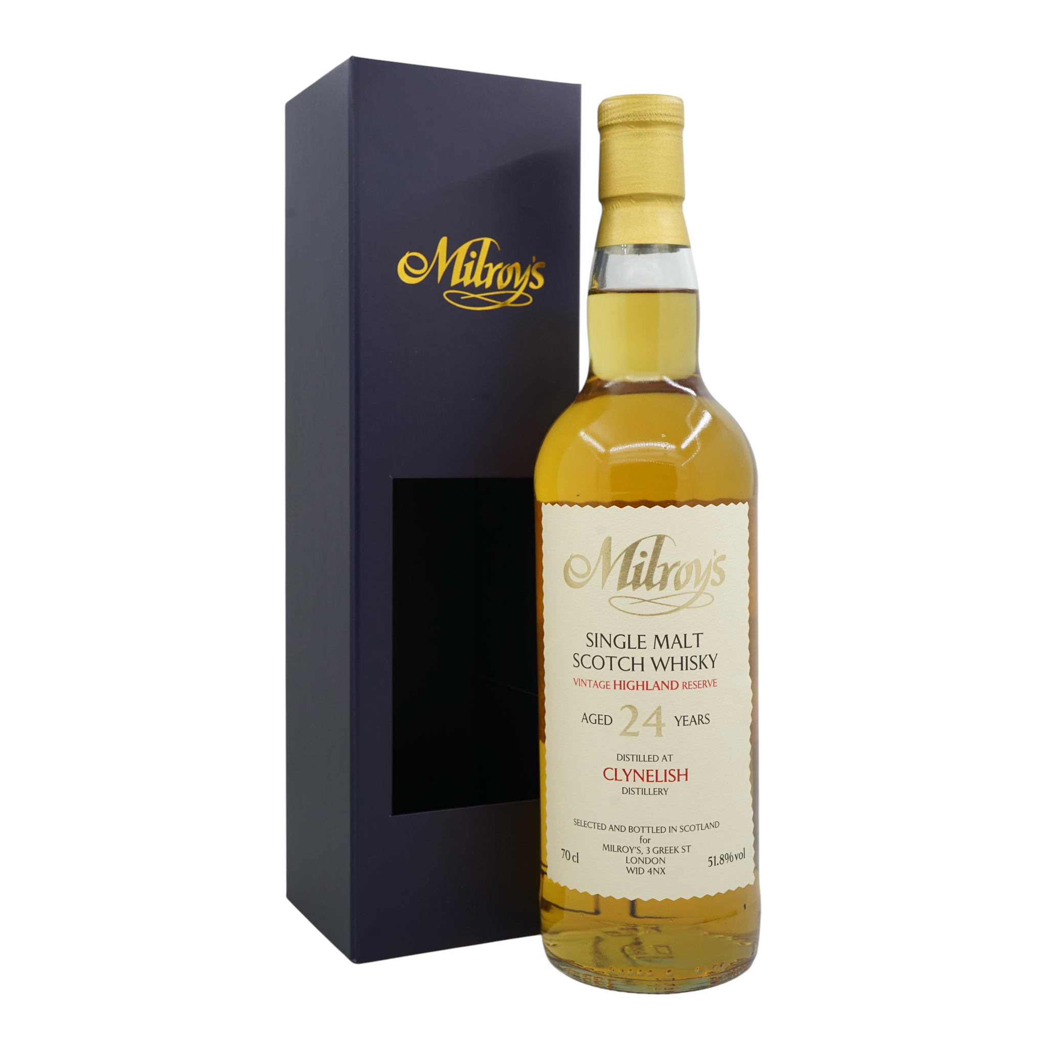 Clynelish 2001/2025 24 Year Old Vintage Highland Reserve Milroy's of Soho #235