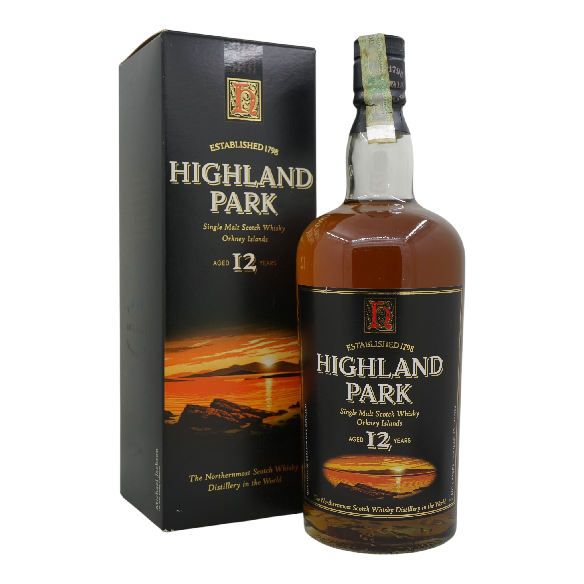 Highland Park 12 Year Old Old Label 1L