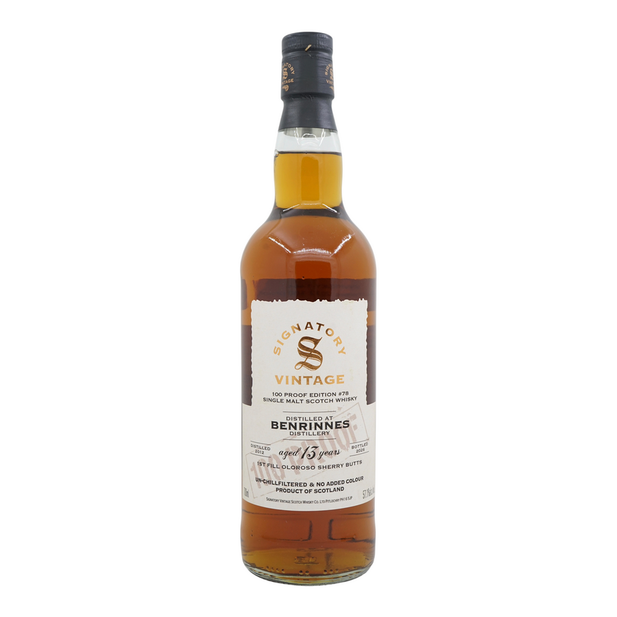 Benrinnes 2012/2026 13 Year Old 100 Proof Edition #78 Signatory Vintage