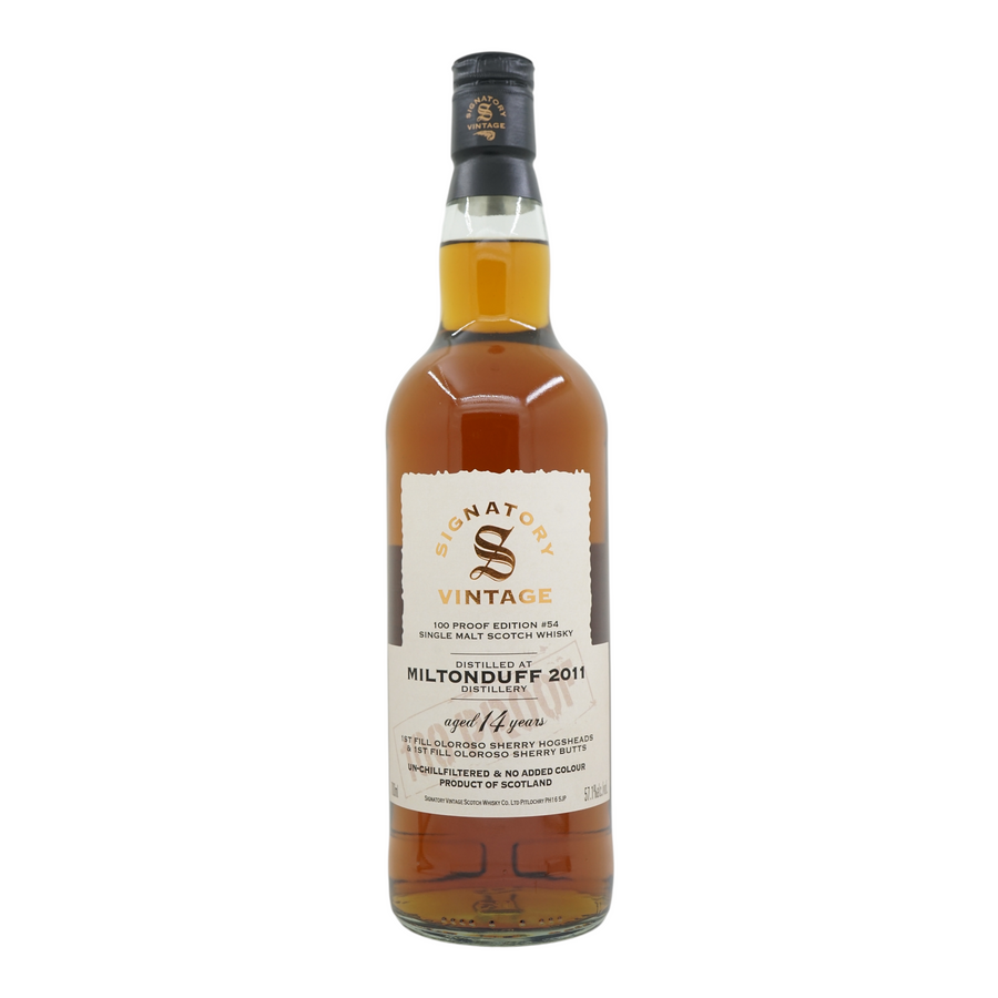 Miltonduff 2011/2025 14 Year Old 100 Proof Edition #54 Signatory Vintage