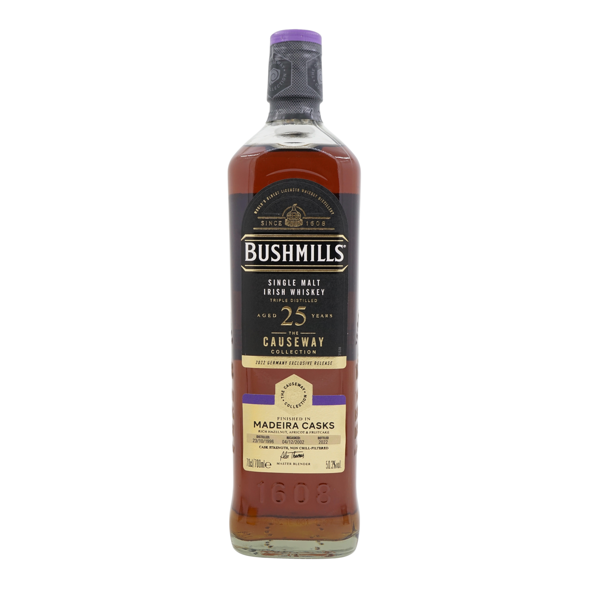 Bushmills 25 Year Old The Causeway Collection 2022 Germany Exclusive Release