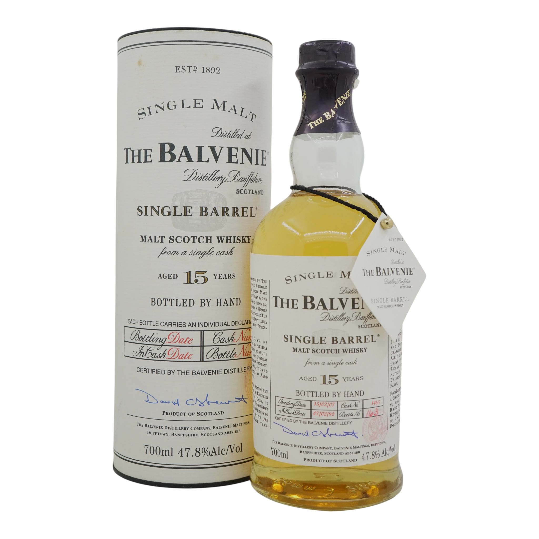Balvenie 15 Year Old Single Barrel #1465