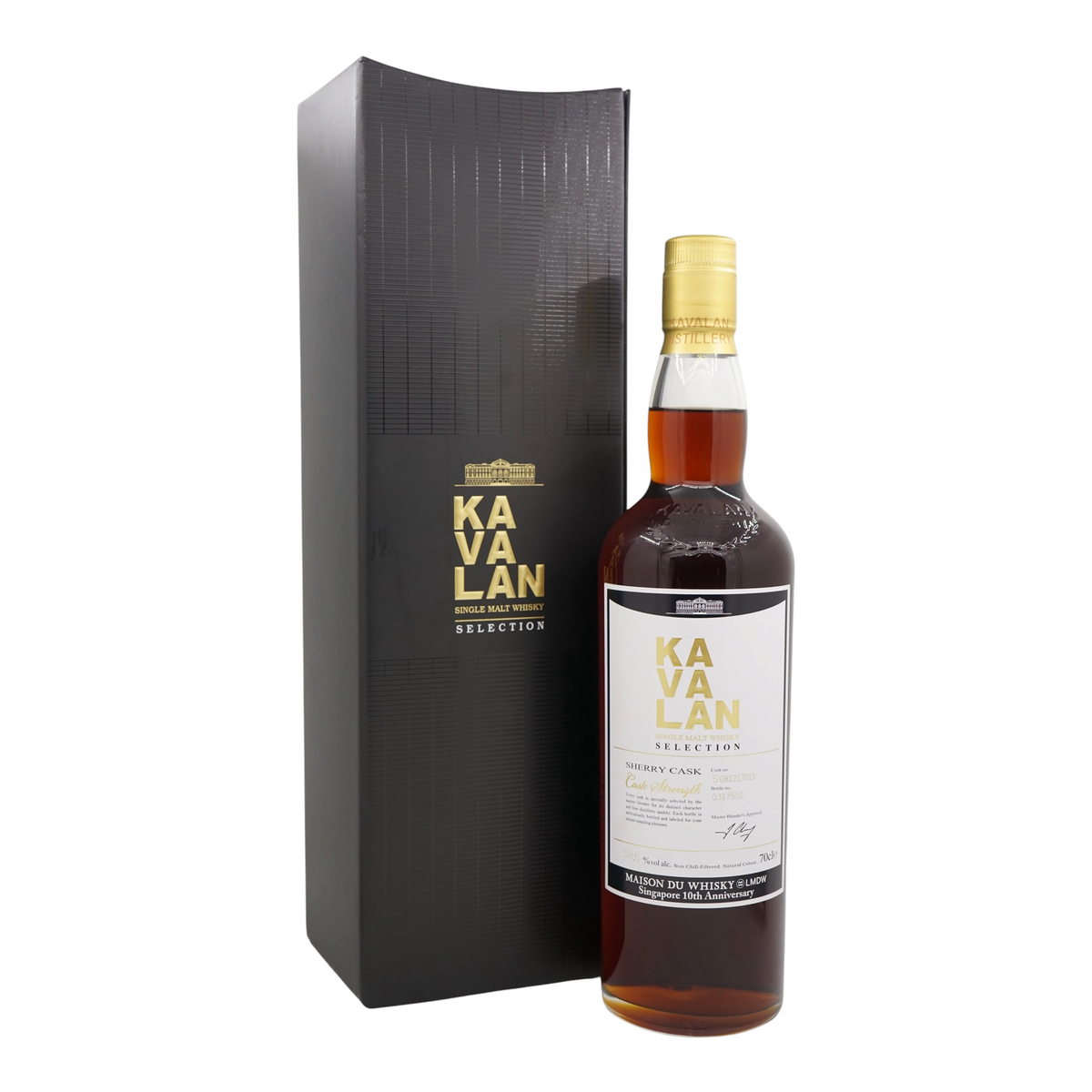 Kavalan Selection Sherry Cask Bottled for 10th Anniversary of LMDW Singapore S081217015 58.6%