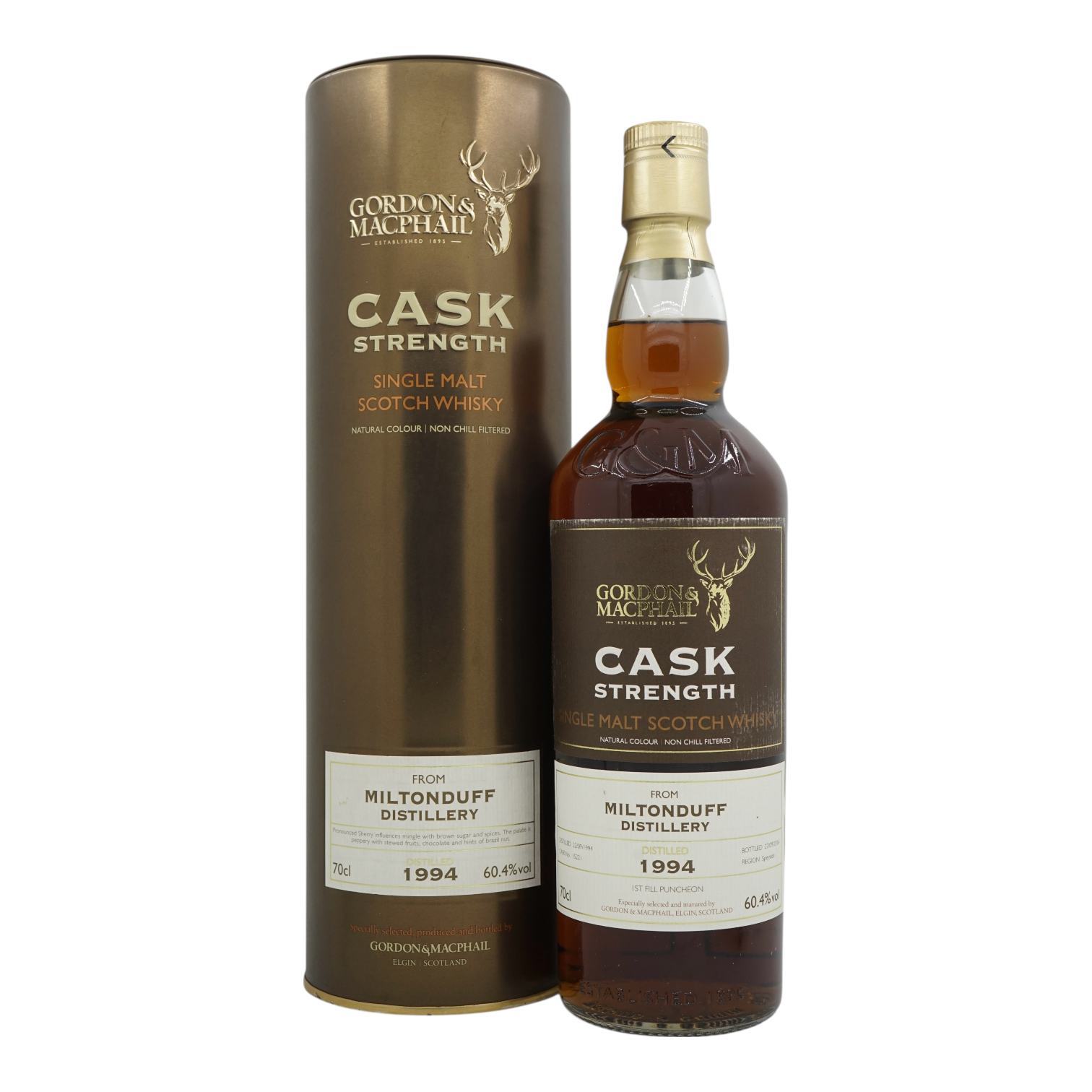 Miltonduff 1994/2016 Cask Strength 1st Fill Sherry Puncheon Gordon & MacPhail #15221