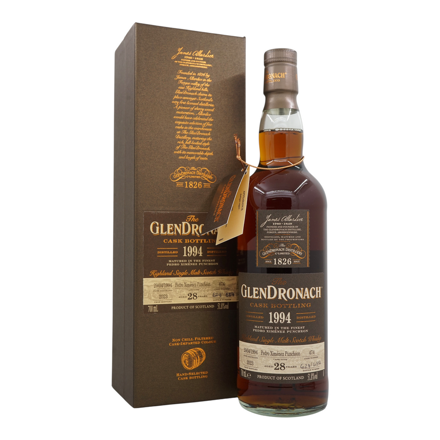 Glendronach 1994/2023 28 Year Old Pedro Ximenez Puncheon #474