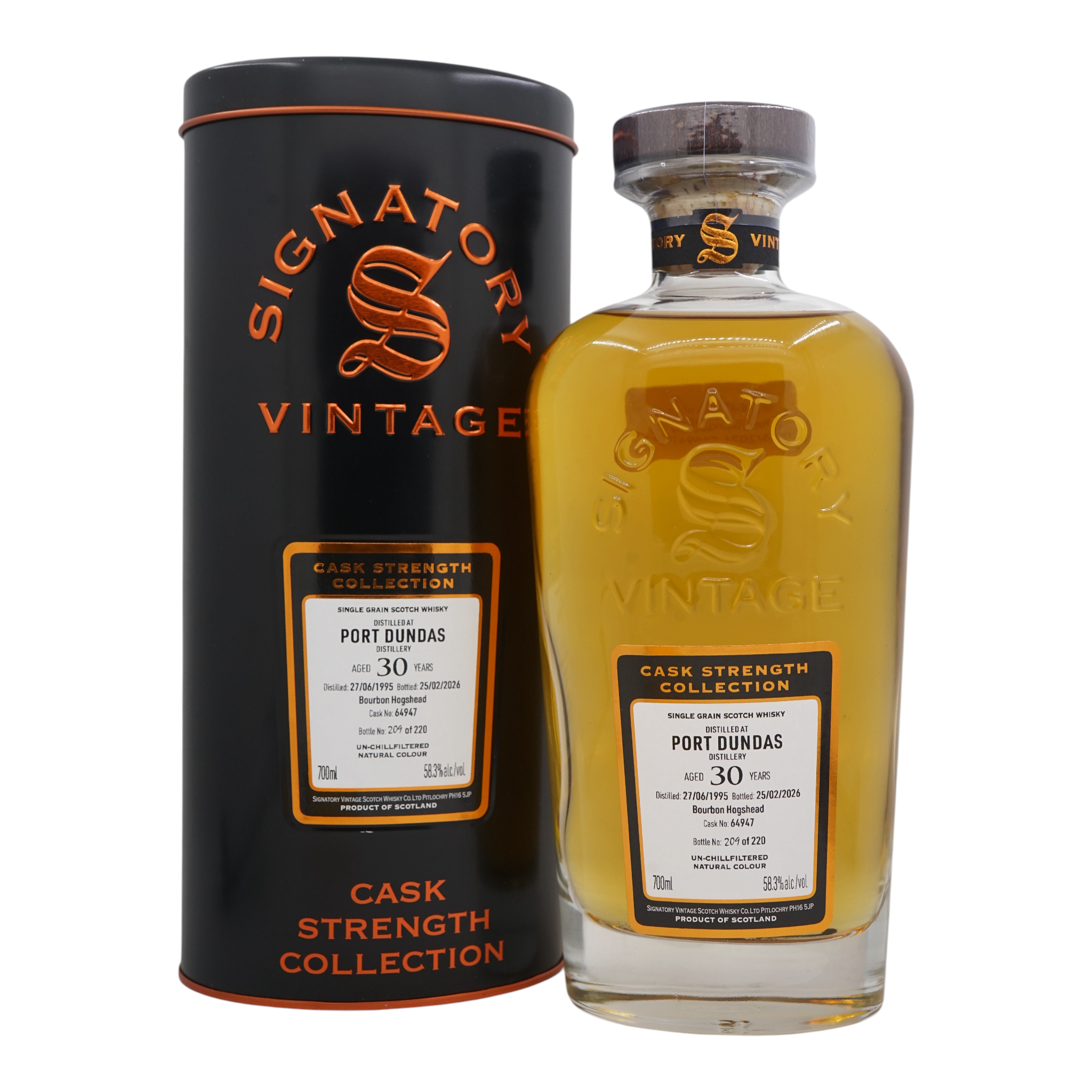 Port Dundas 1995/2026 30 Year Old Cask Strength Collection Signatory Vintage #64947