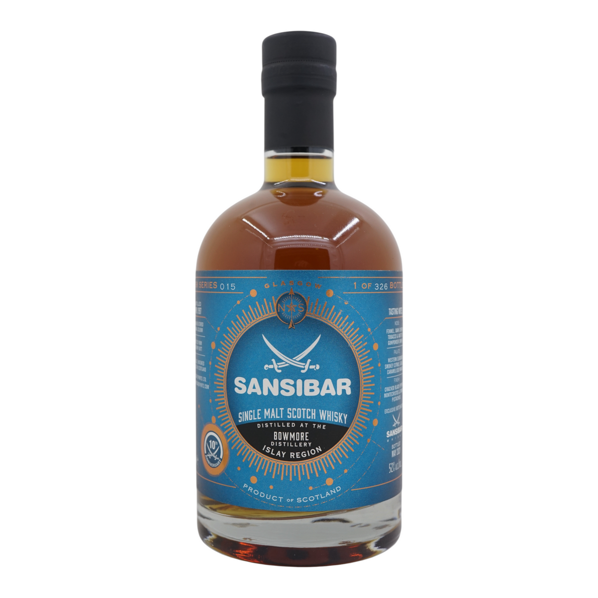 Bowmore 1997/2021 Cask Series 015 Bottled for 10th Anniversary Sansibar