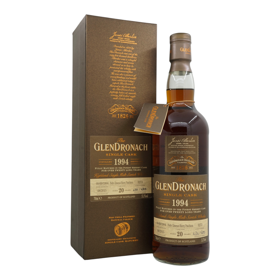 Glendronach 1994/2015 20 Year Old Pedro Ximenez Sherry Puncheon #3273