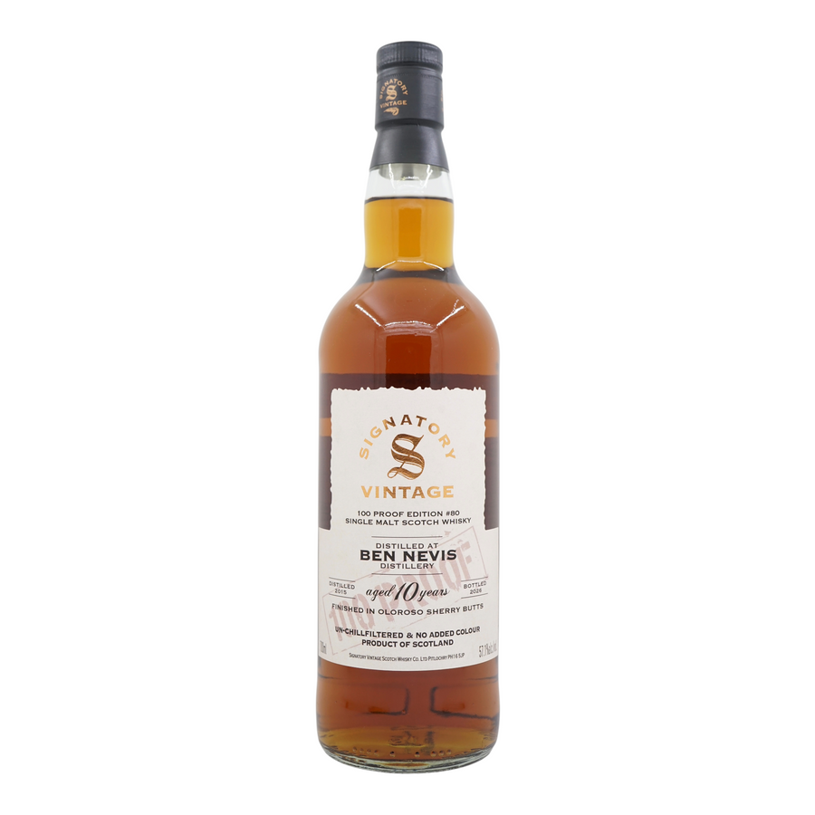 Ben Nevis 2015/2026 10 Year Old 100 Proof Edition #80 Signatory Vintage