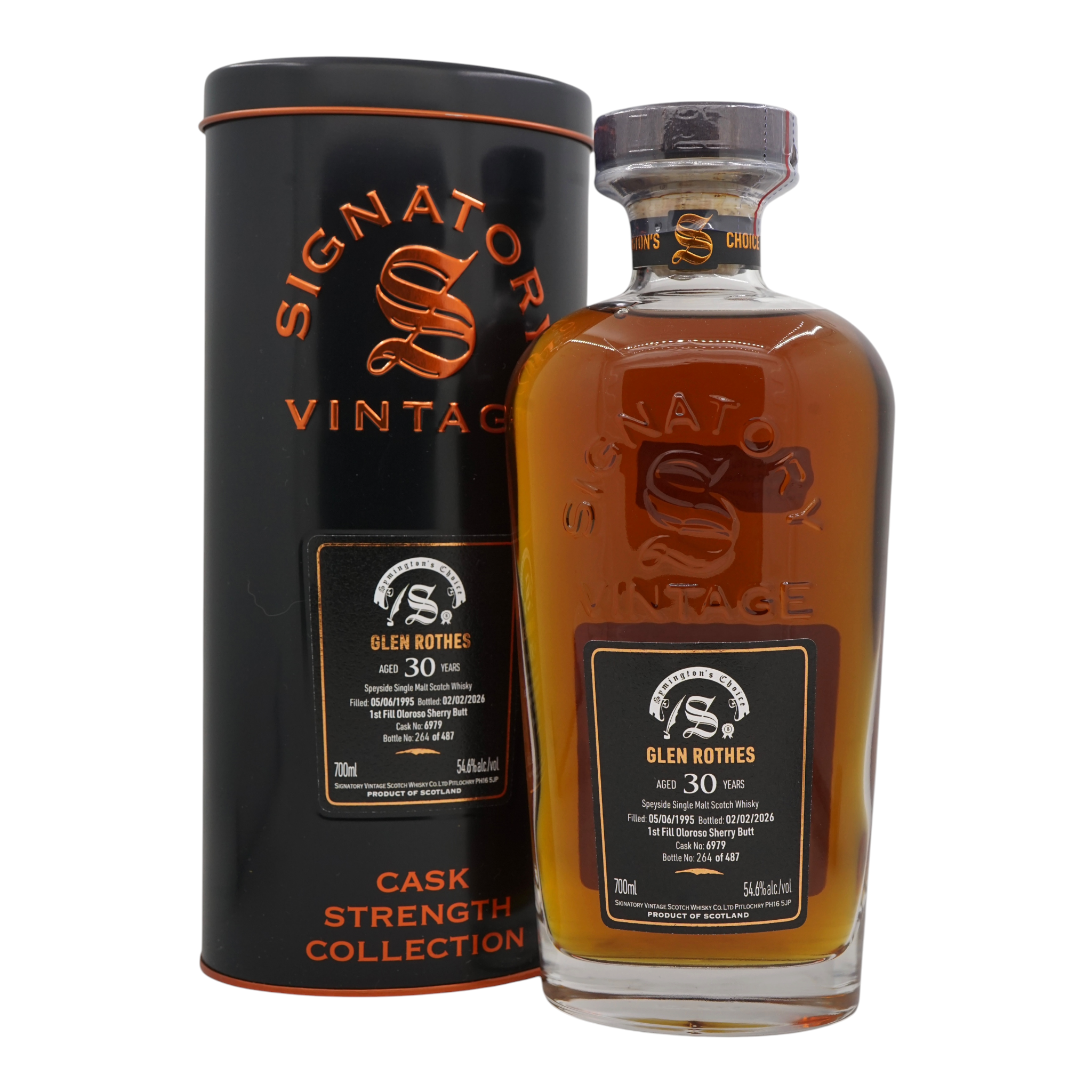 Glenrothes 1995/2026 30 Year Old Cask Strength Collection Symington’s Choice Signatory Vintage #6979