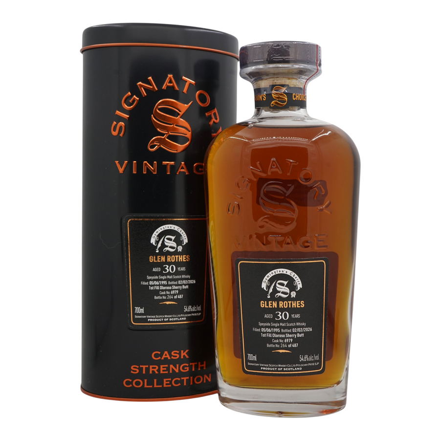 Glenrothes 1995/2026 30 Year Old Cask Strength Collection Symington’s Choice Signatory Vintage #6979