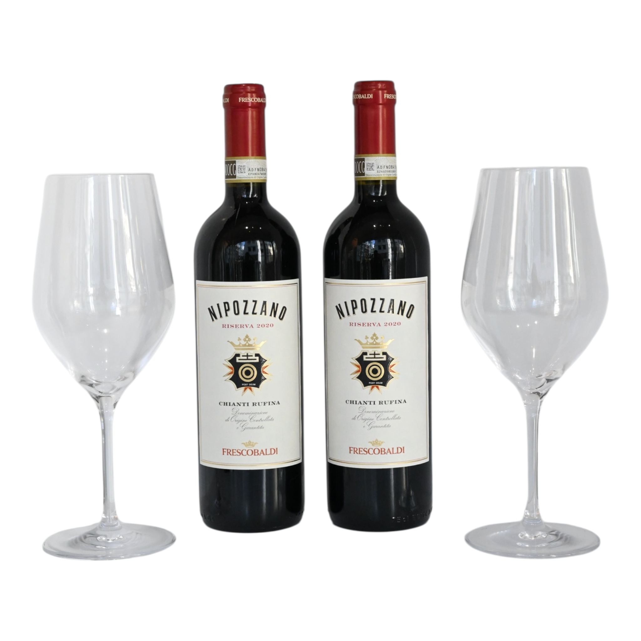 2021 Frescobaldi Nipozzano Riserva Chianti Rufina x 2 (Gift Set with 2 glasses)