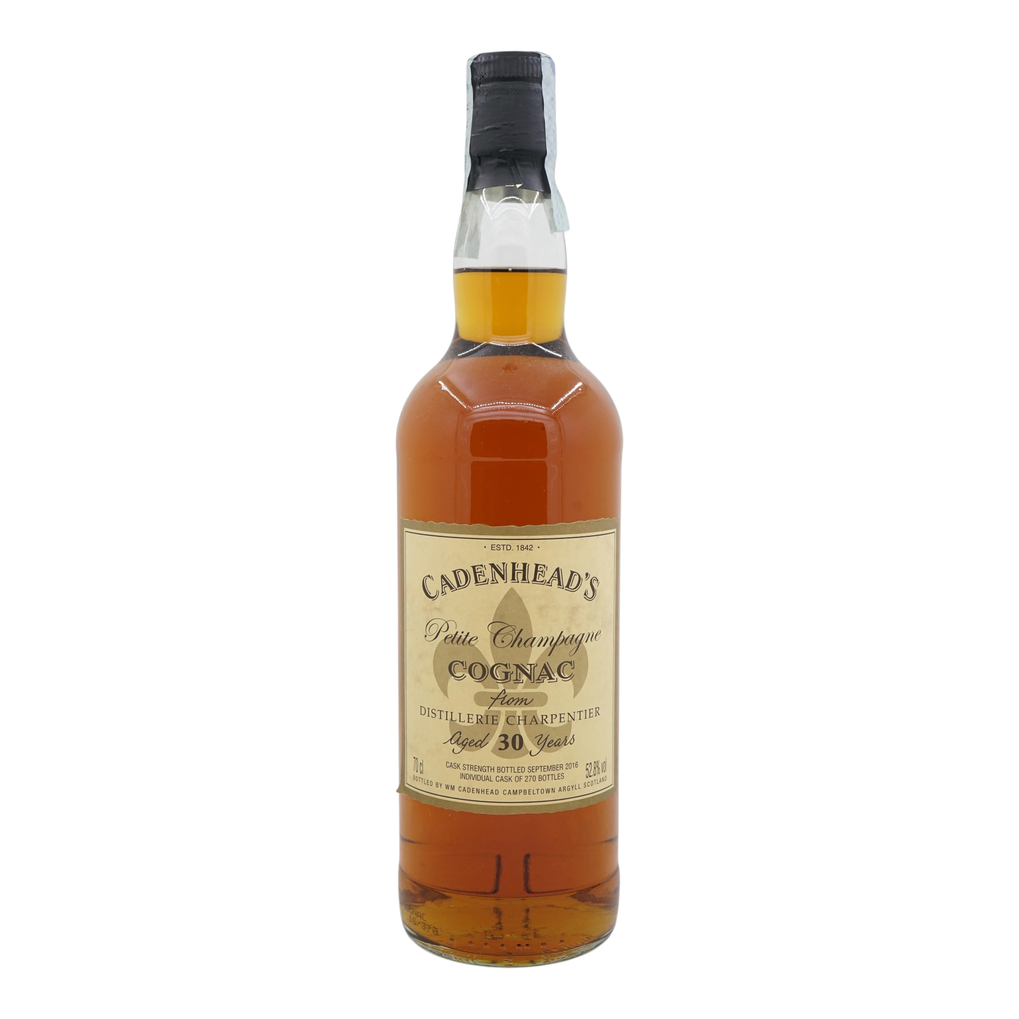Cadenhead's Cognac Charpentier 30 Year Old 2016