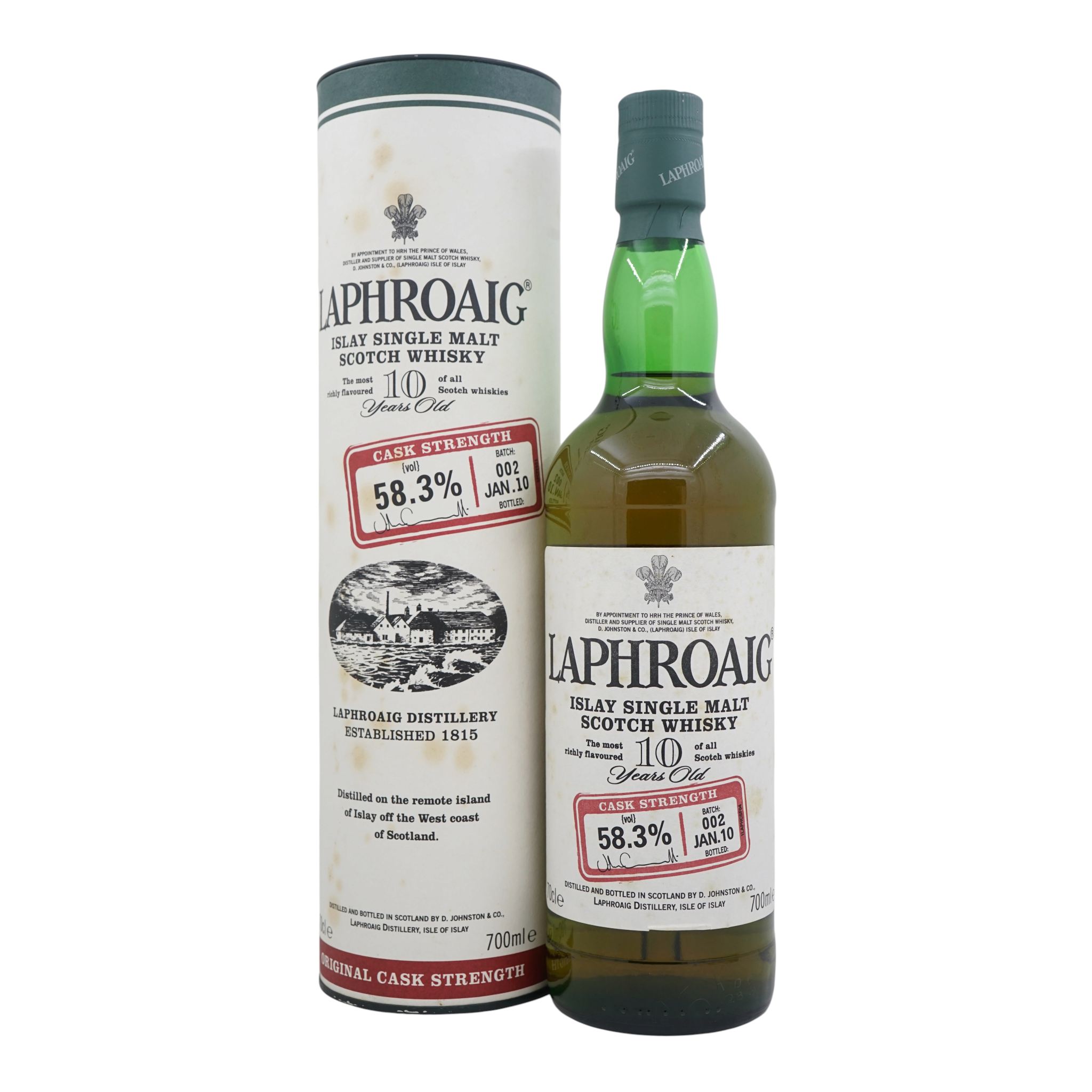 Laphroaig 10 Year Old Cask Strength Batch #002