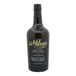 Single Malt Scotch Whisky 13 Year Old Heavily Peated Milroy's of Soho
