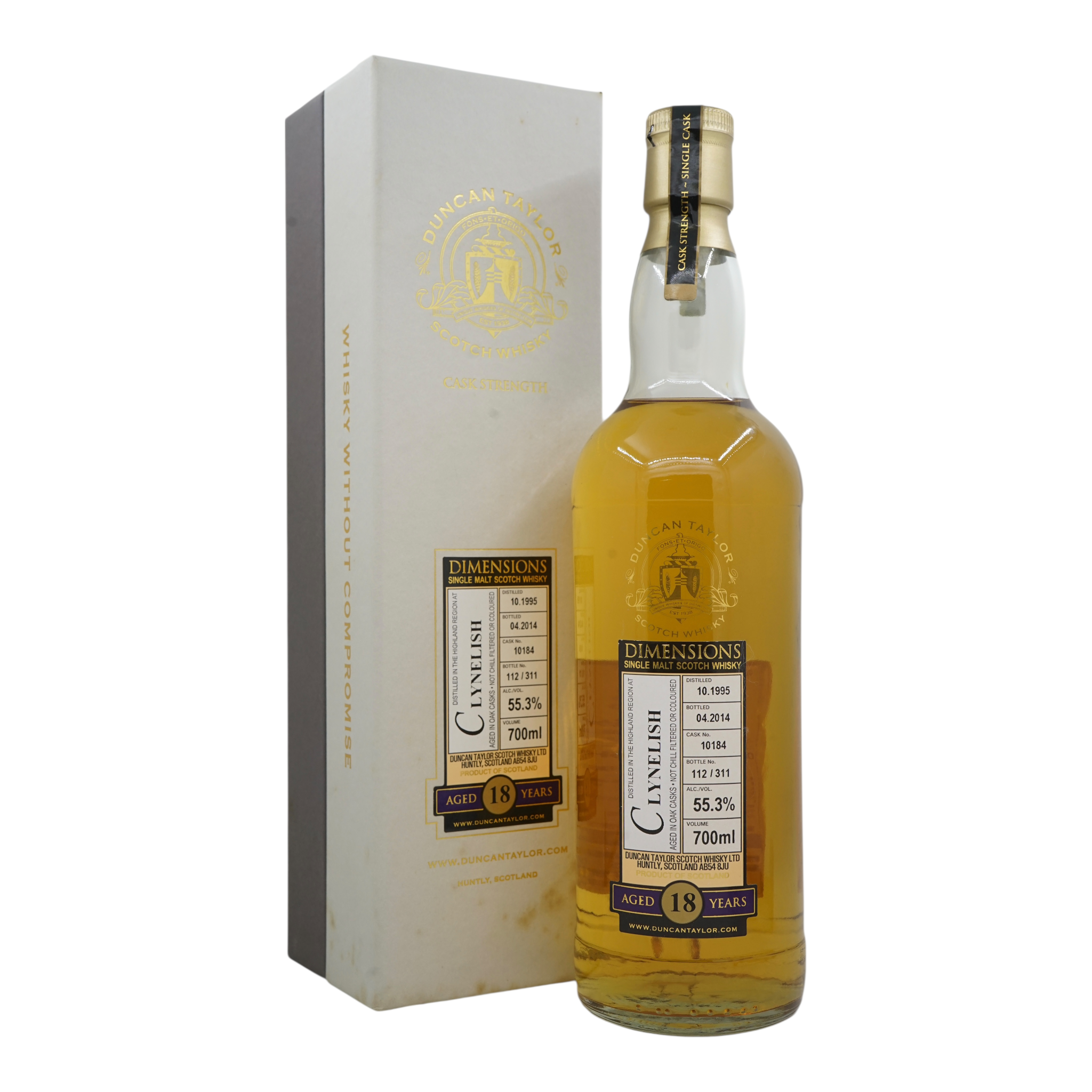 Clynelish 1995/2014 18 Year Old Dimensions Duncan Taylor #10184