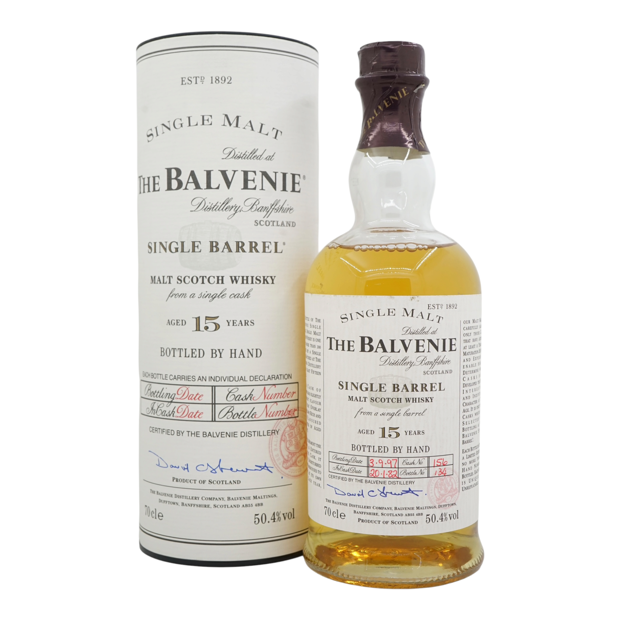 Balvenie 1982/1997 15 Year Old Single Barrel #156