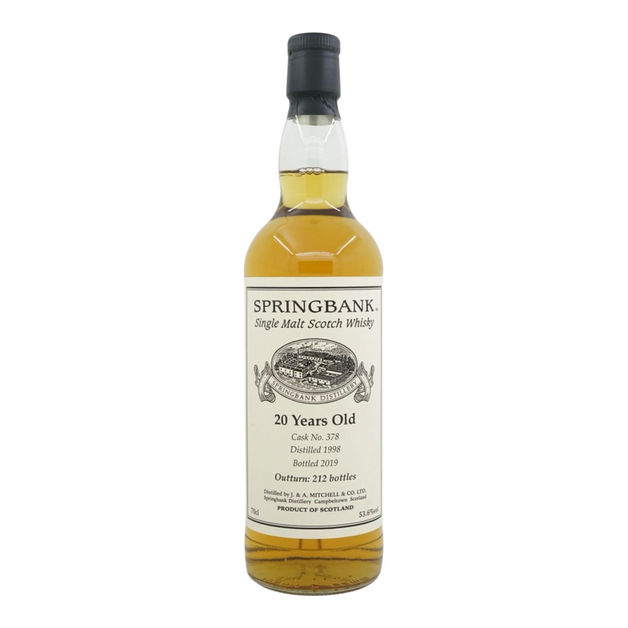 Springbank 1998/2019 20 Year Old Private Bottling #378