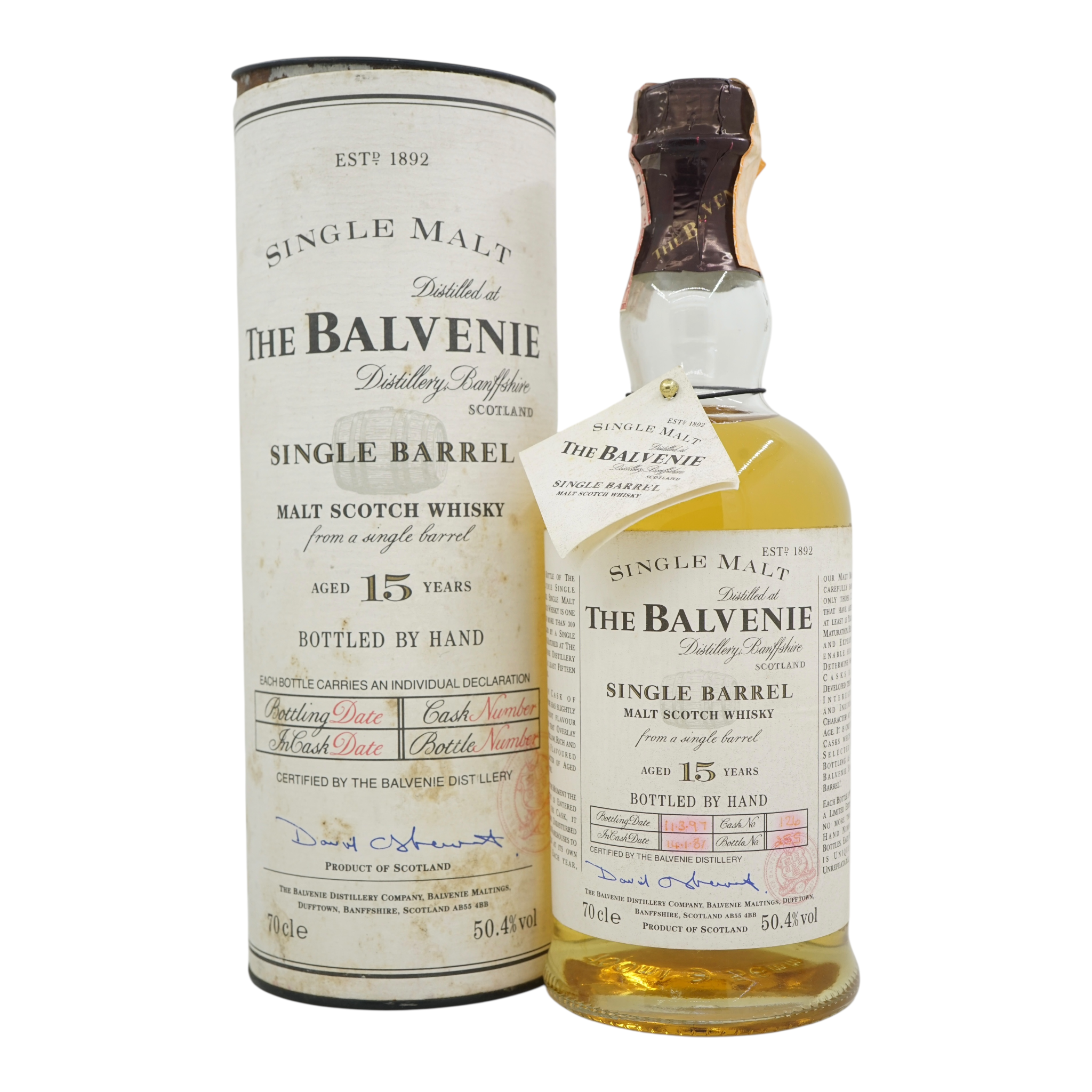 Balvenie 1981/1997 15 Year Old Single Barrel #126