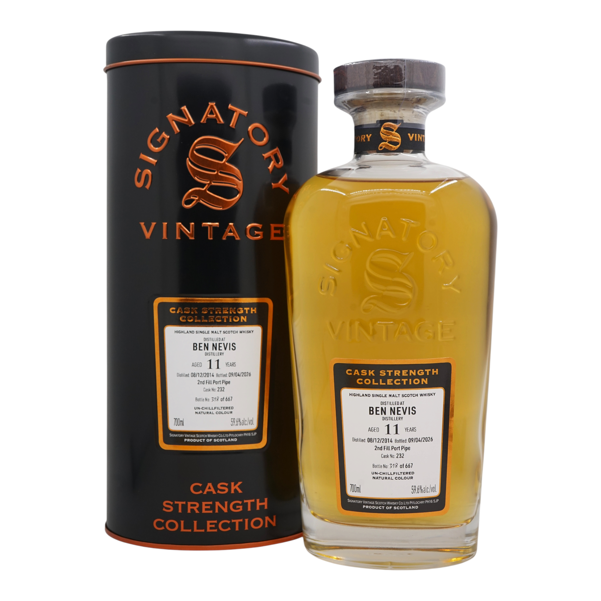 Ben Nevis 2014/2026 11 Year Old Cask Strength Collection Signatory Vintage #232