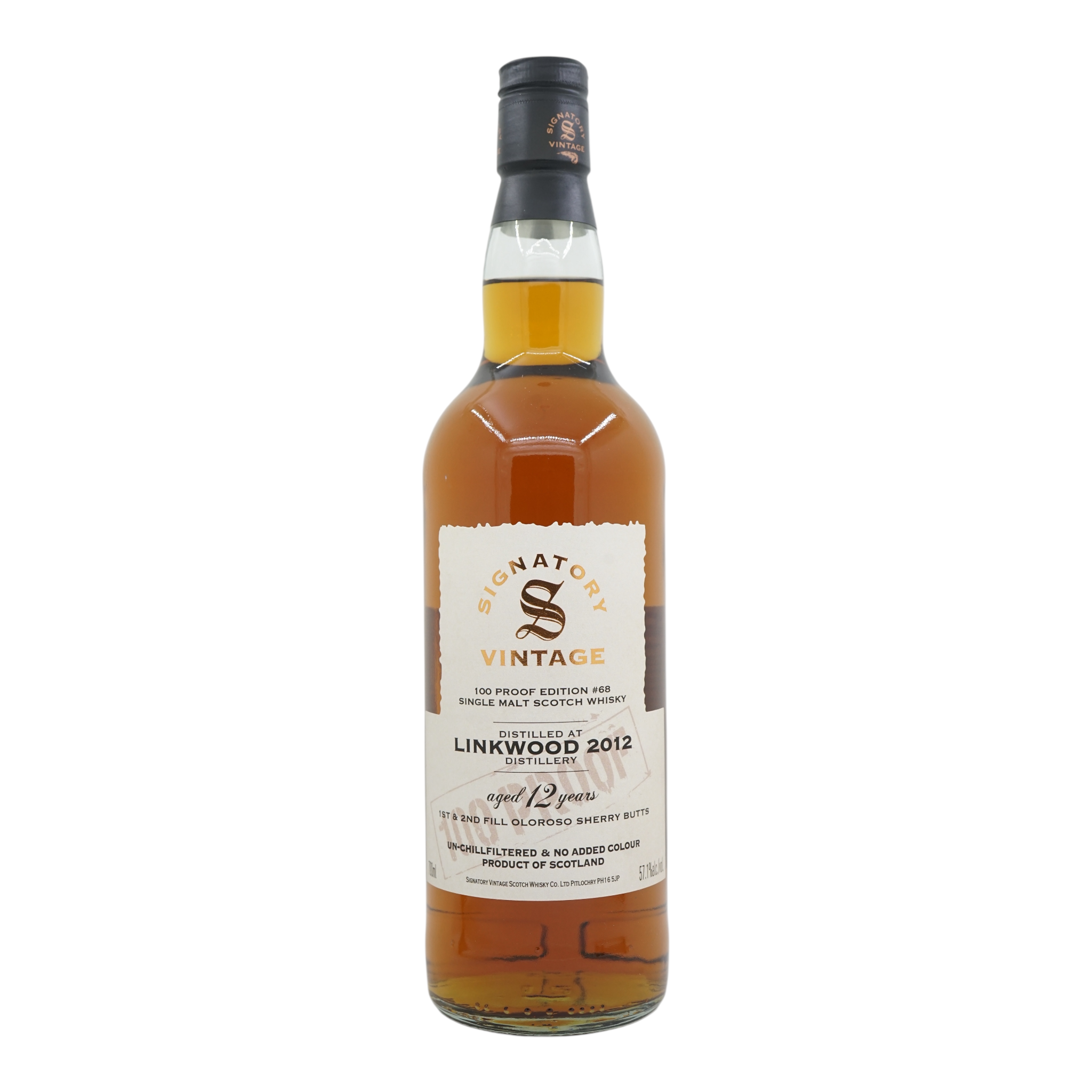 Linkwood 2012/2025 12 Year Old 100 Proof Edition #68 Signatory Vintage