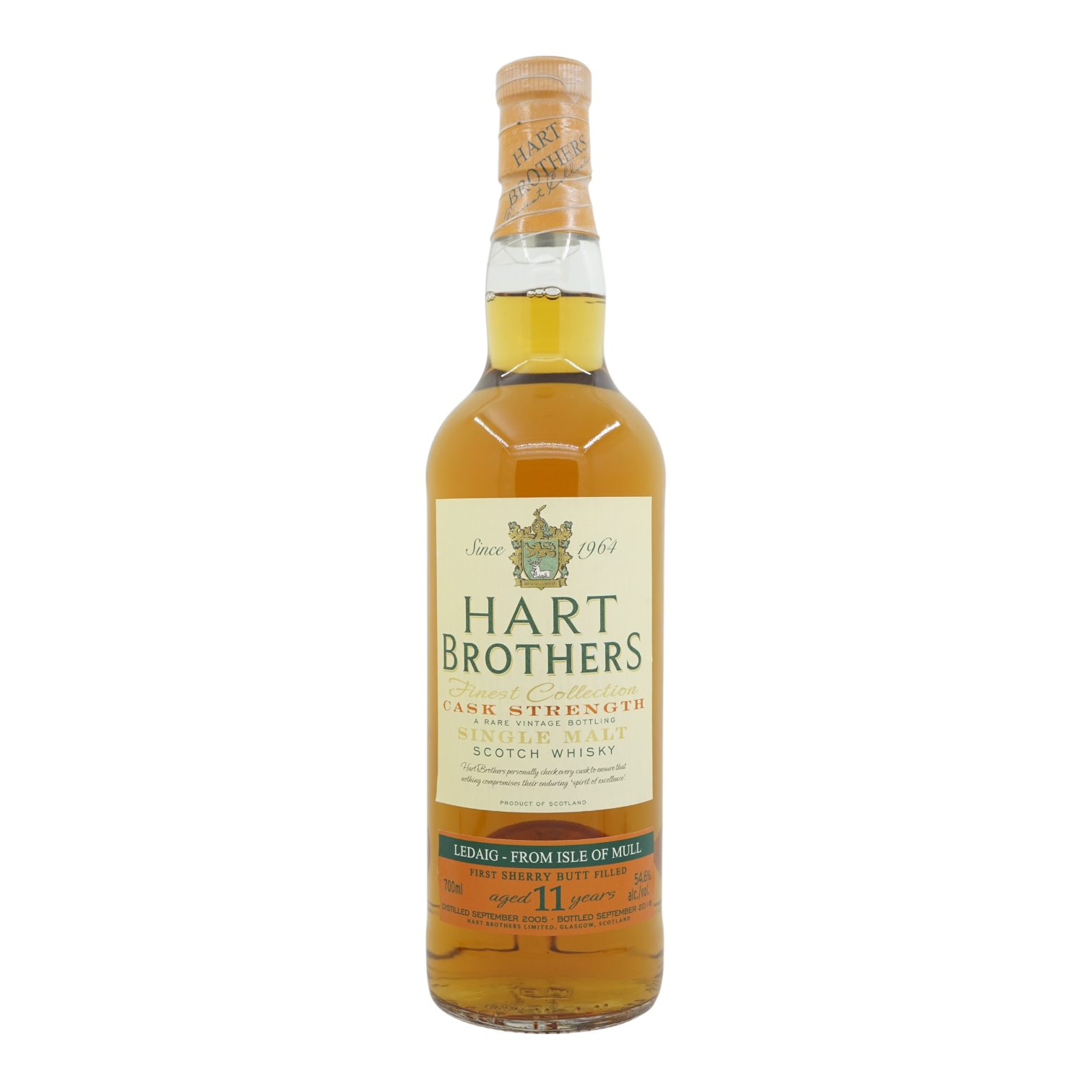 Ledaig 2005/2016 11 Year Old Cask Strength Finest Collection Hart Brother 54.6%