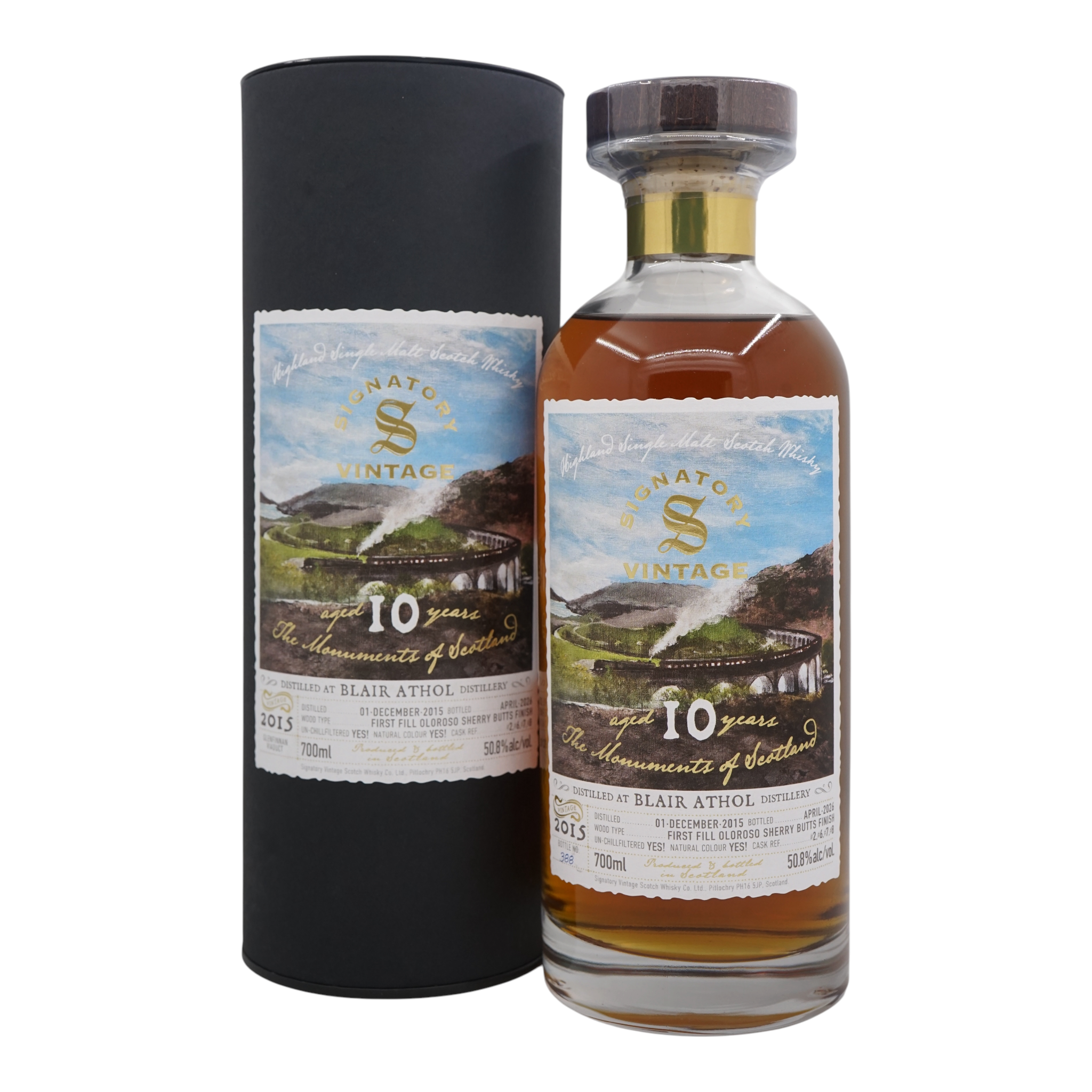 Blair Athol 2015/2026 10 Year Old The Monuments of Scotland Signatory Vintage
