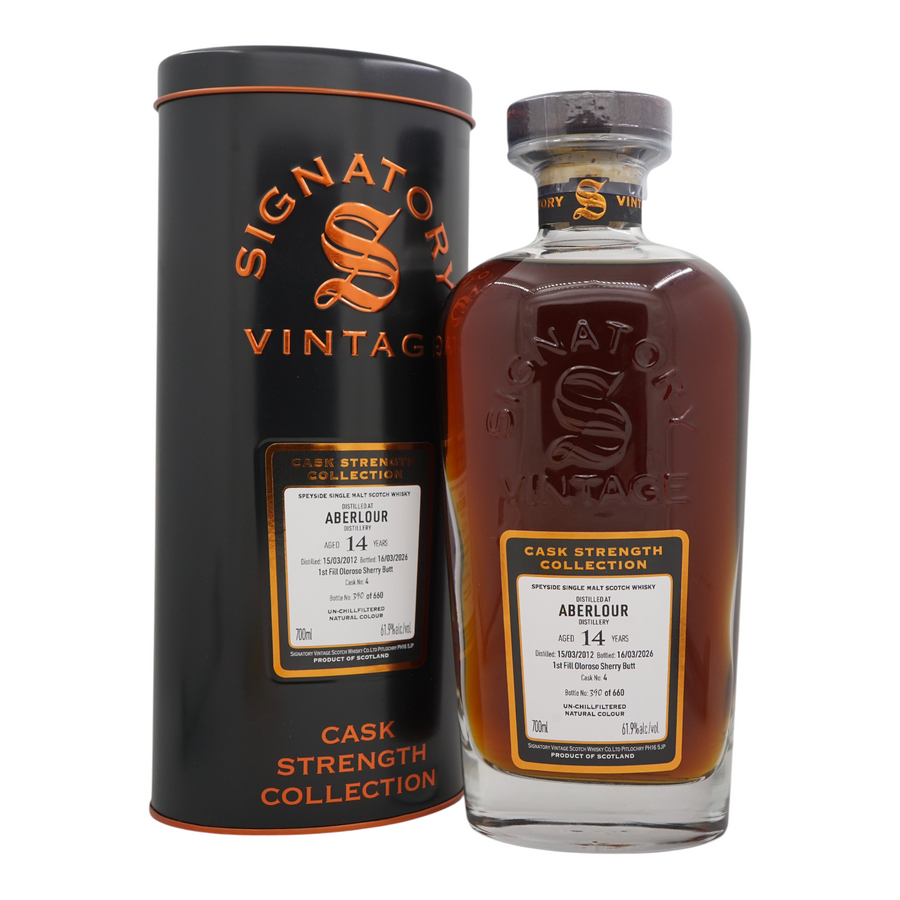 Aberlour 2012/2026 14 Year Old Cask Strength Collection Signatory Vintage #4