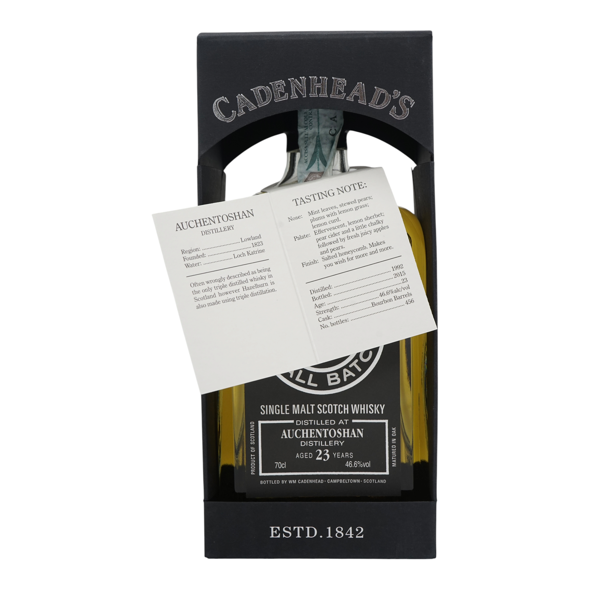 Auchentoshan 1992/2015 23 Year Old Small Batch Cadenhead's 46.6%