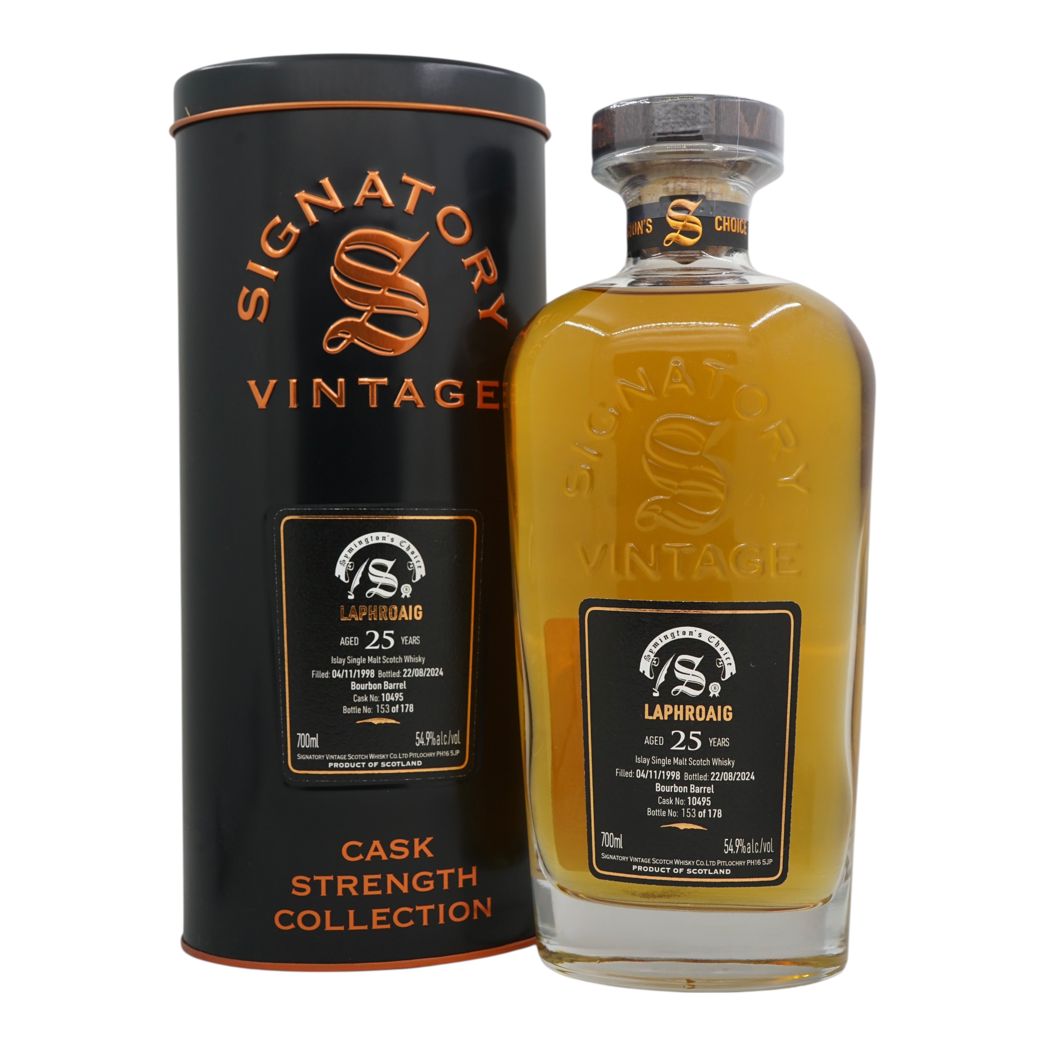 Laphroaig 1998/2024 25 Years Old Cask Strength Collection Symington’s Choice Signatory Vintage #10495