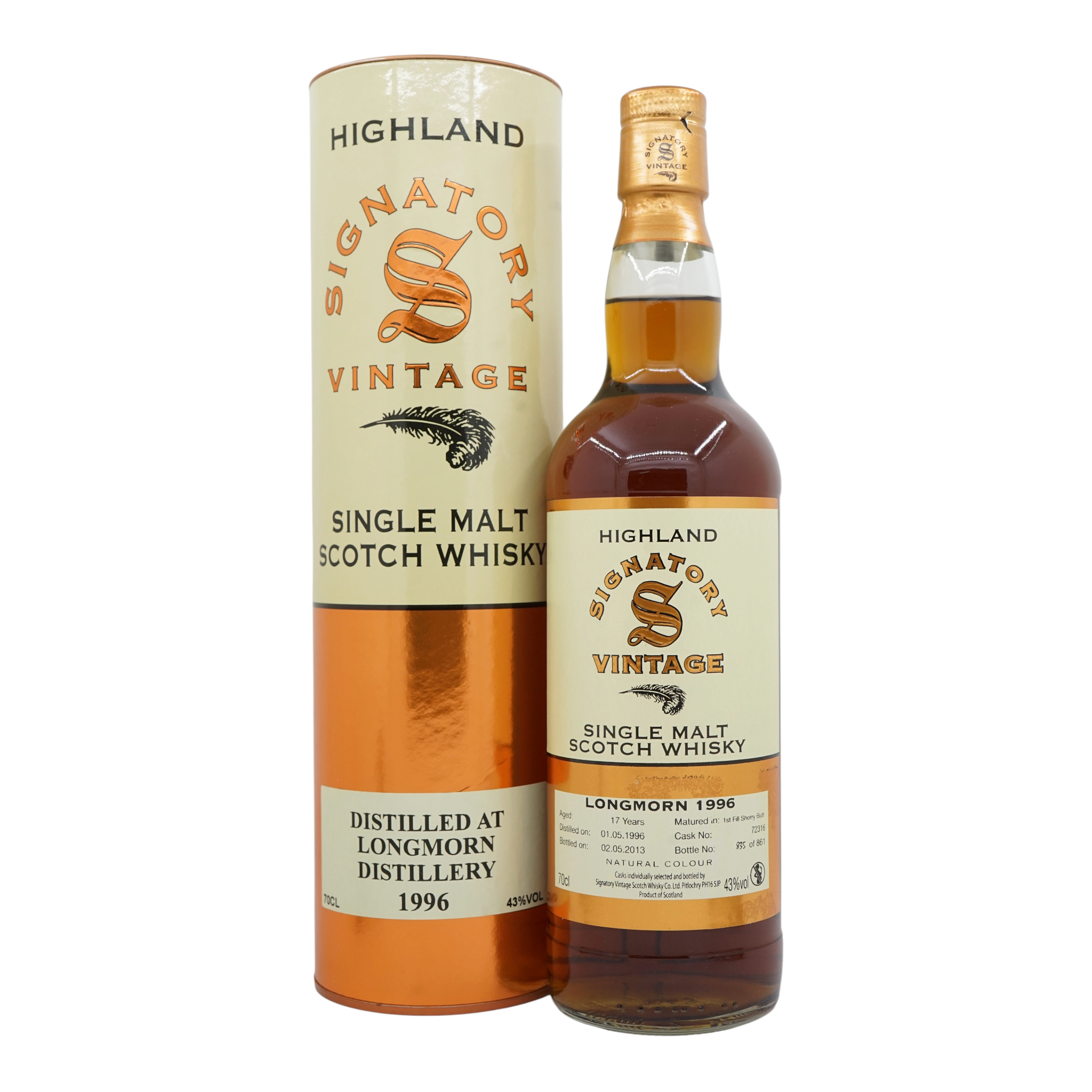 Longmorn 1996/2013 17 Year Old Vintage Collection Signatory Vintage #72316