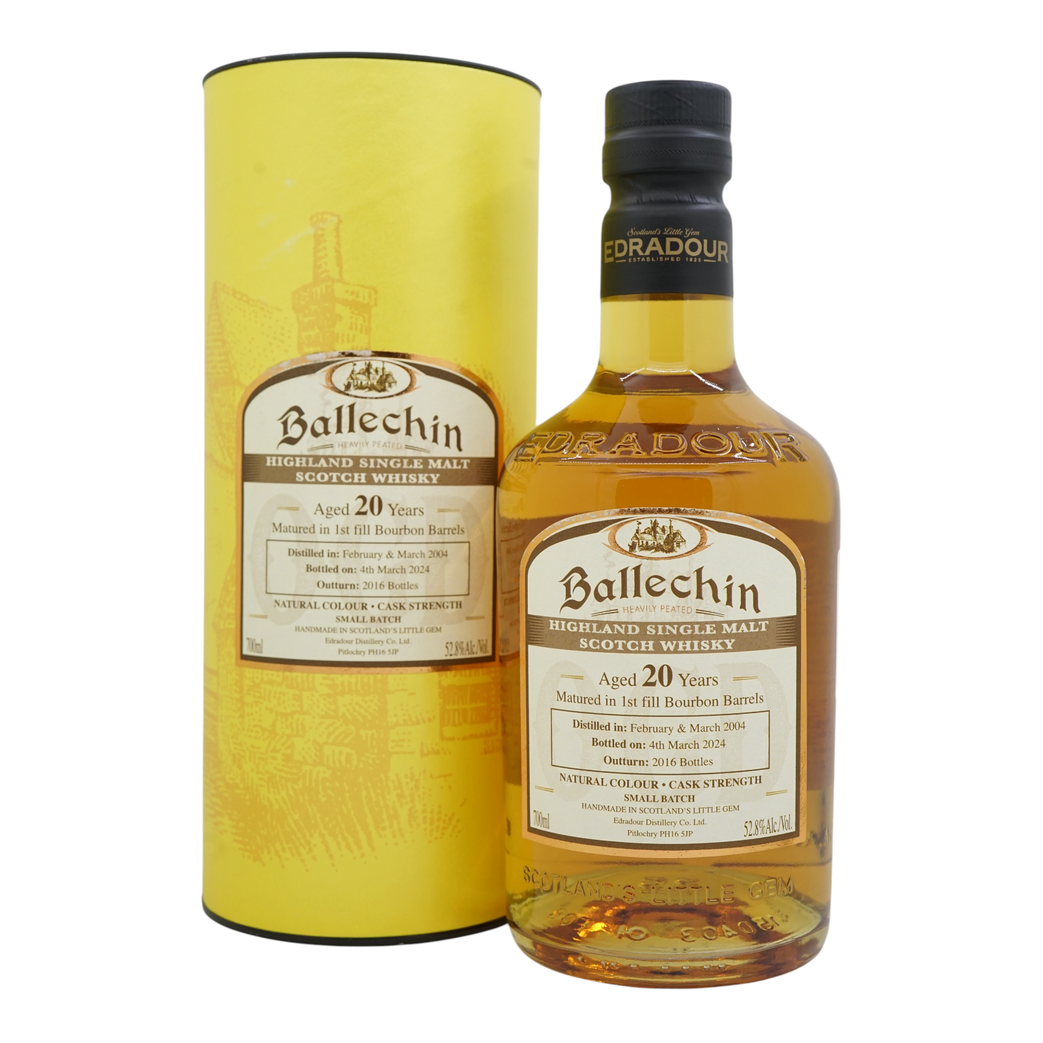 Ballechin 2004/2024 20 Year Old Bourbon Cask Matured Cask Strength