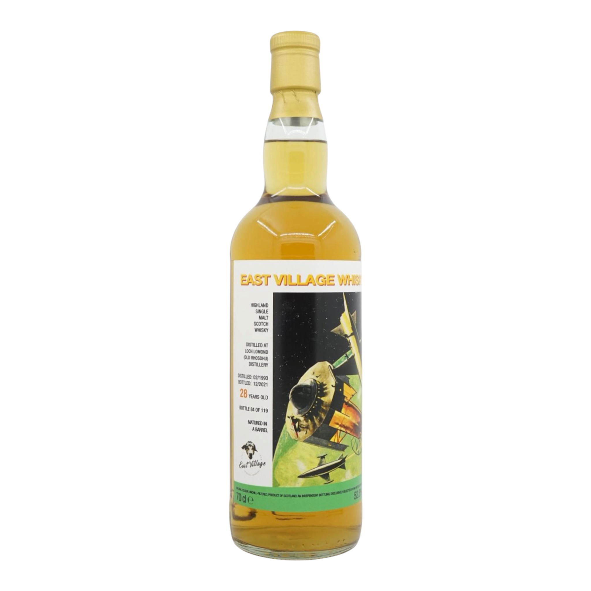 Loch Lomond(Old Rhosdhu) 1993/2021 28 Year Old East Village Whisky Company 52.8%