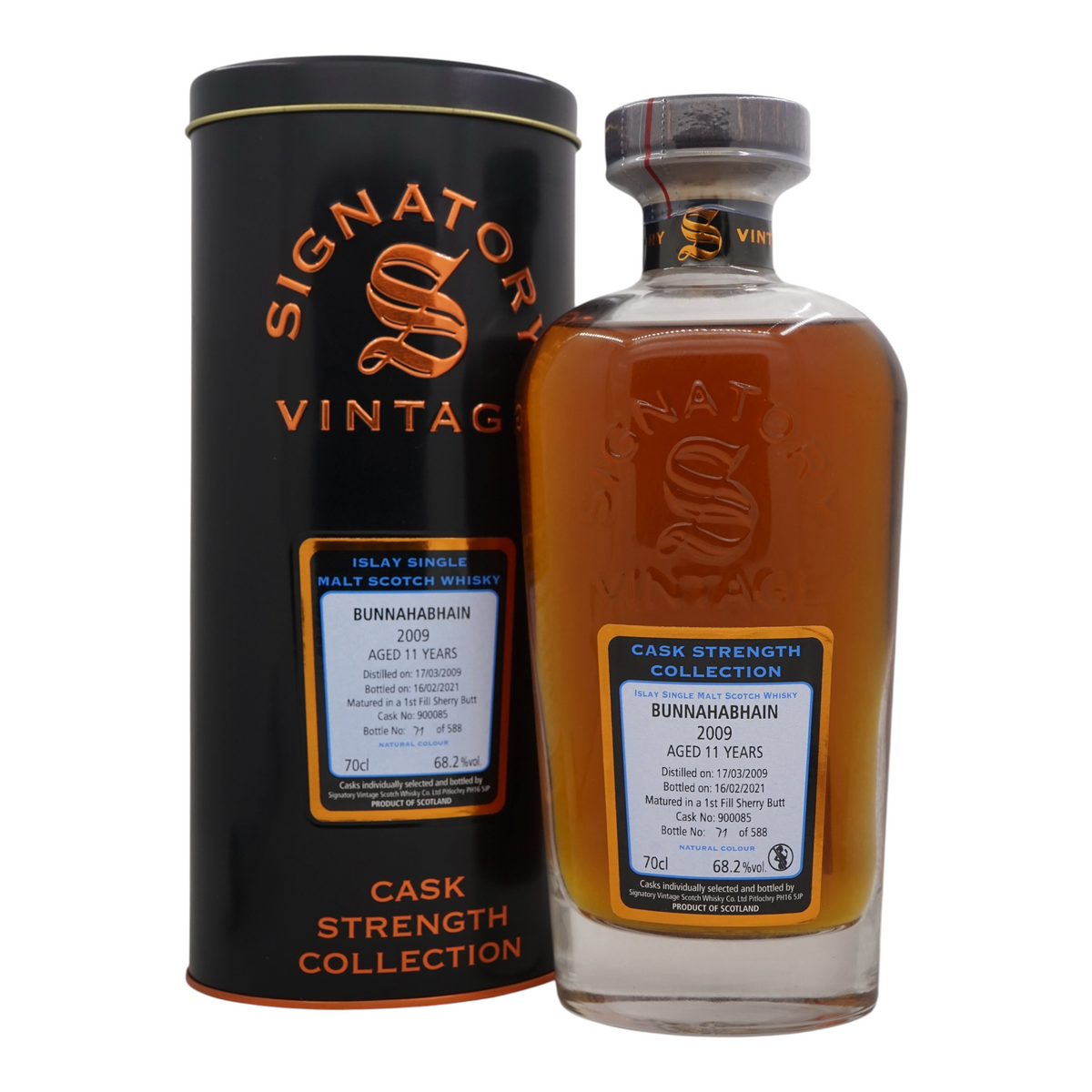 Bunnahabhain 2009/2021 11 Year Old Cask Strength Collection Signatory Vintage #900085