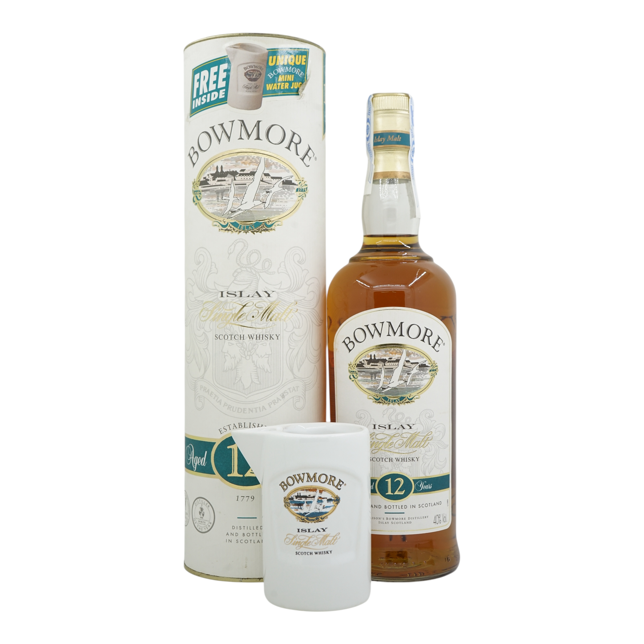 Bowmore 12 Year Old Old Label Seagull 海鷗標 with mini Water Jug