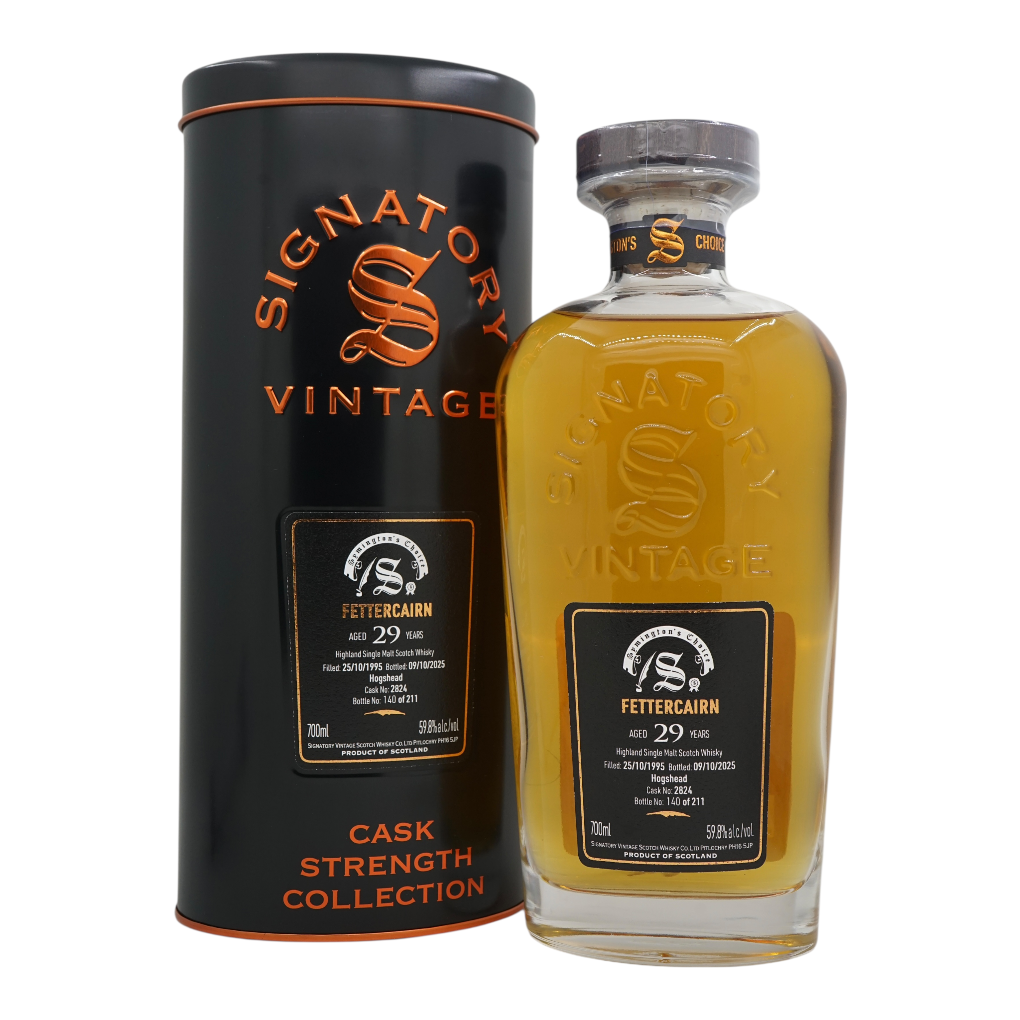 Fettercairn 1995/2025 29 Year Old Cask Strength Collection Symington’s Choice Signatory Vintage #2824