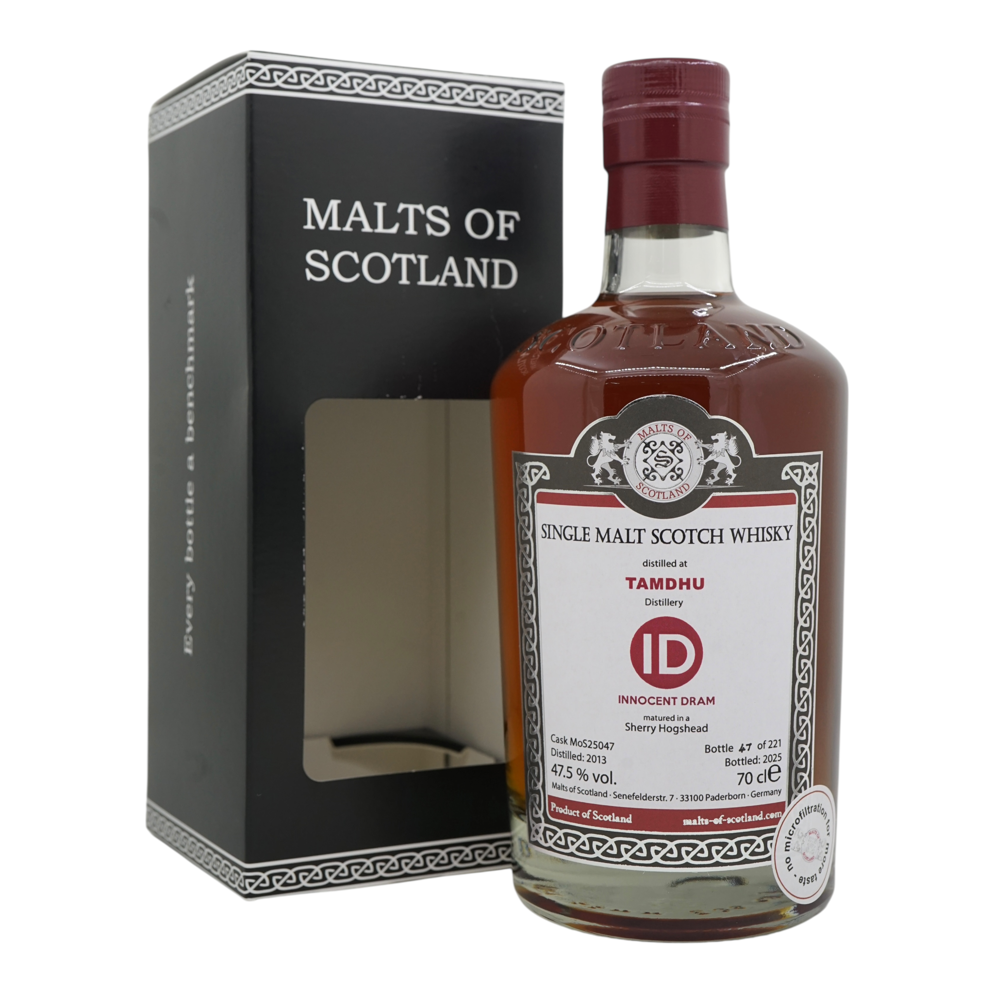 Tamdhu 2013/2025 Innocent Dram Malts of Scotland MoS25047
