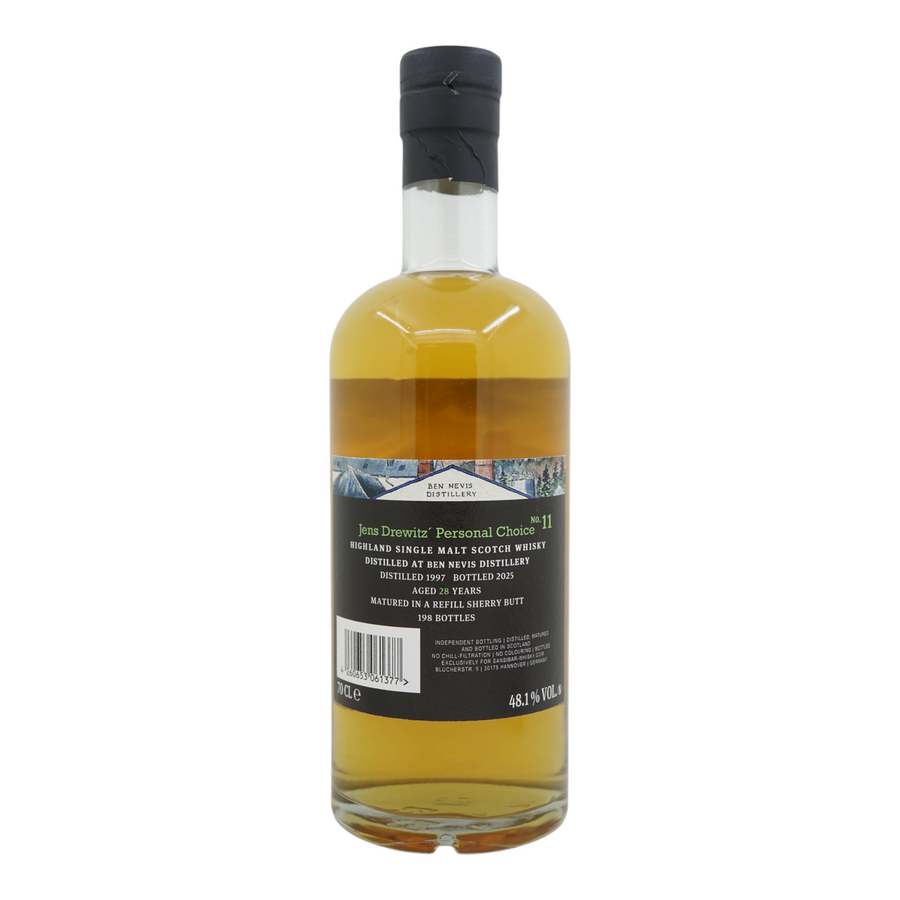 Ben Nevis 1997/2025 28 Year Old JD's Personal Choice No. 11 Sansibar