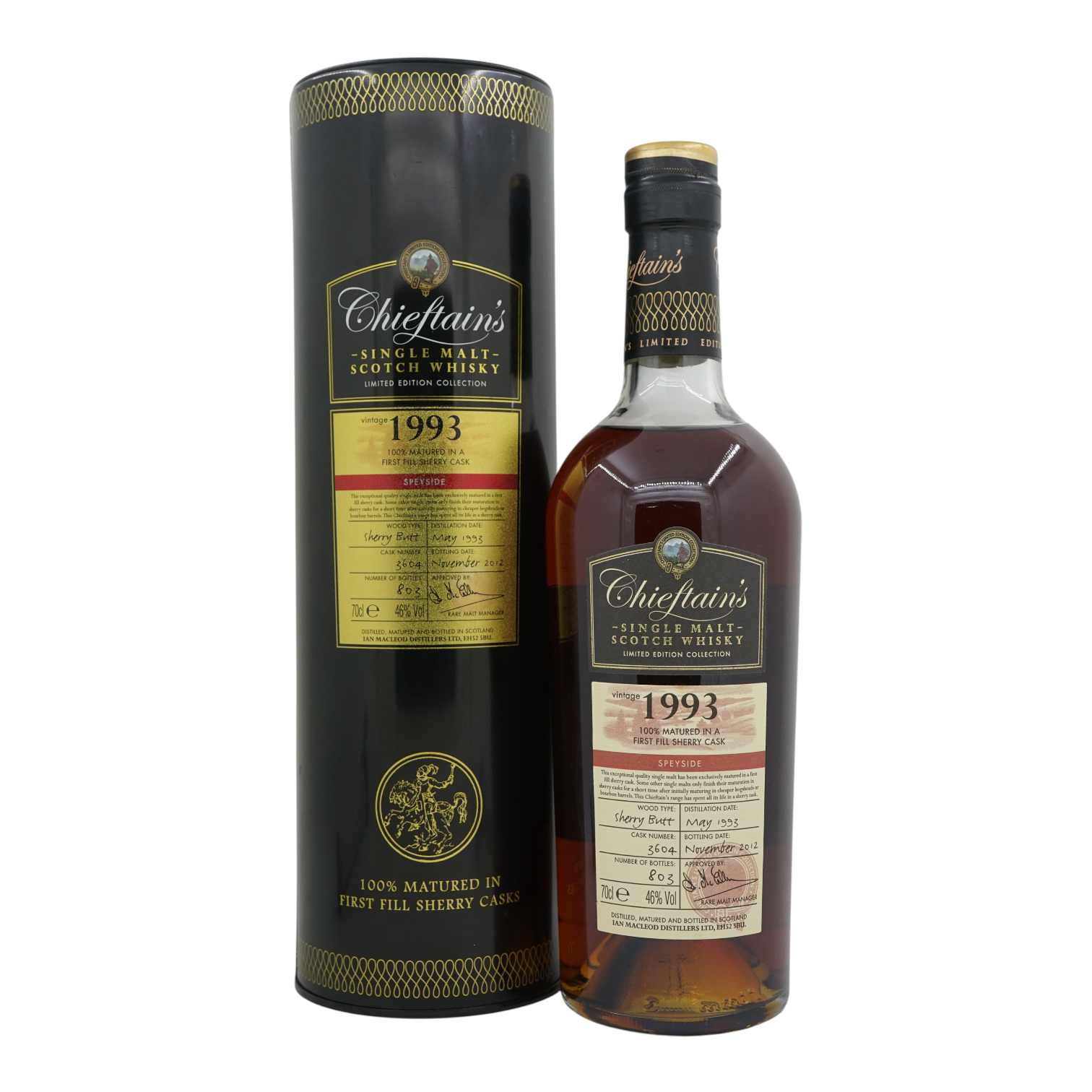 Chieftain's 1993/2012 Limited Edition Collection Bottled for Lu Yang Xing Co., Ltd - Taipei Ian Macleod #3604