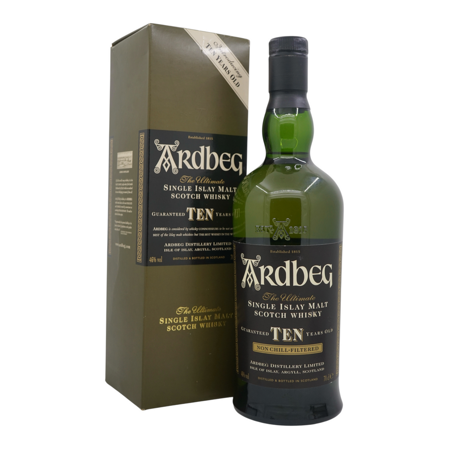 Ardbeg 10 Year Old – Old Label, Velier Genova Import, 46% (circa late 2000s L6~L9)